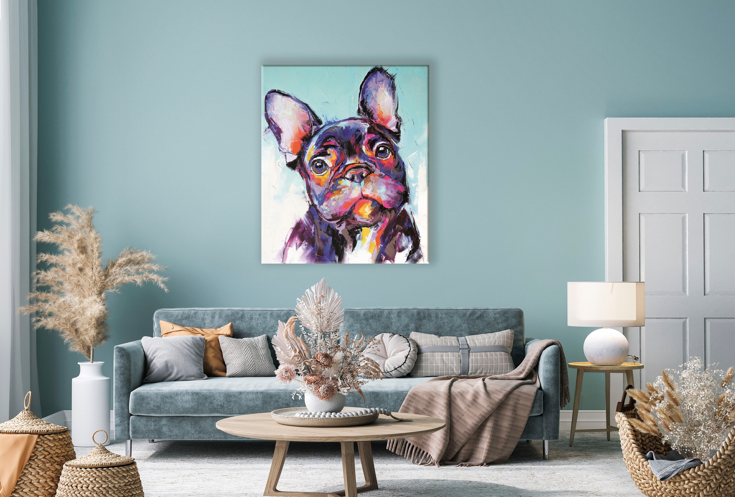 Bönninghoff Leinwandbild "Hund" 1 Stk. tlg. günstig online kaufen
