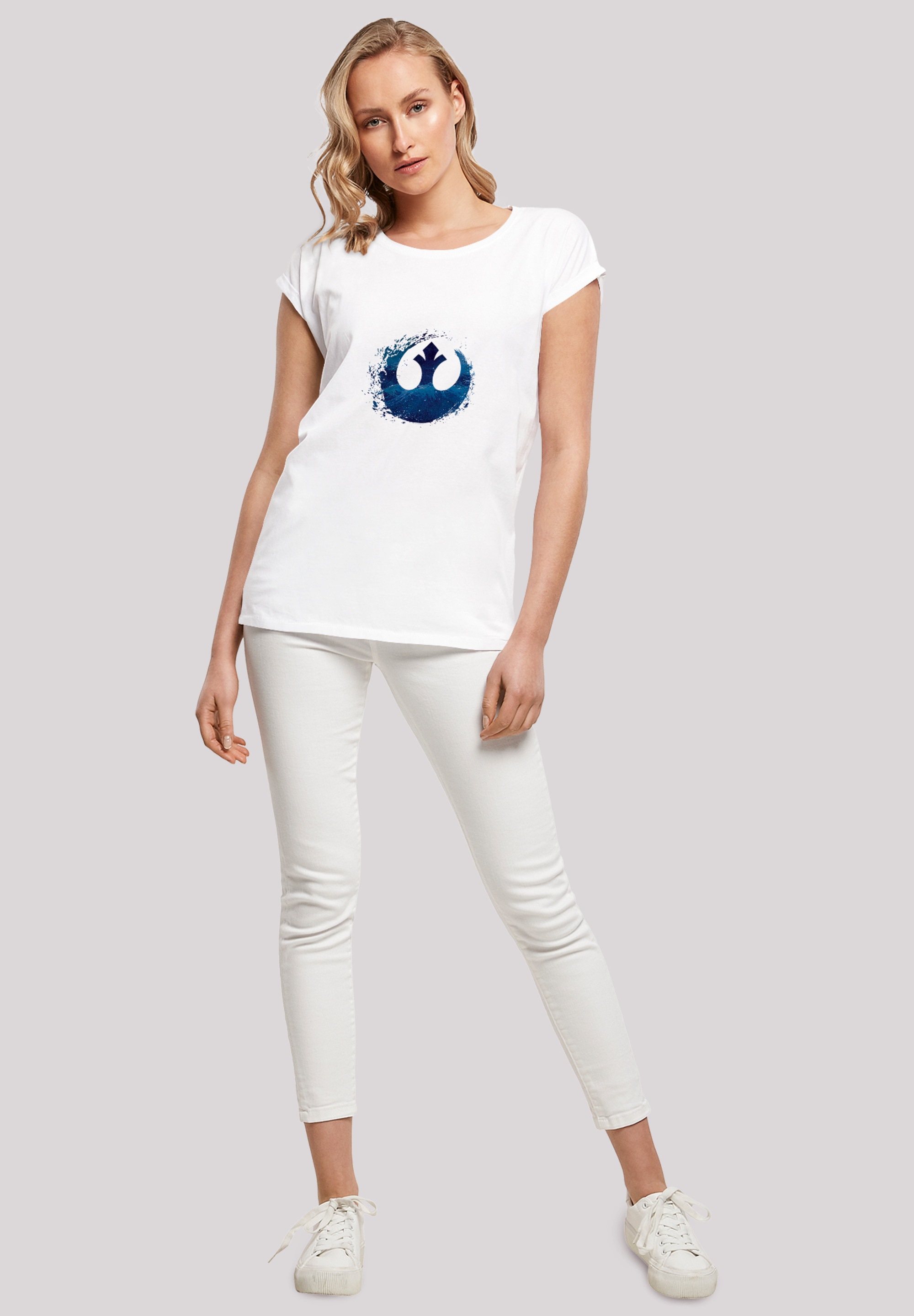 F4NT4STIC T-Shirt »'Star Wars Rise Of Skywalker Rebellen Logo Wave'«, Print