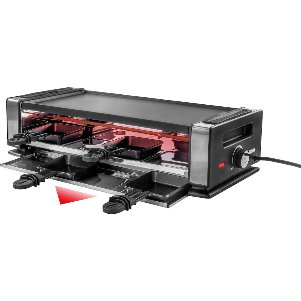 Unold Raclette »Delice Basic 48760«, 8 St. Raclettepfännchen, 1200 W