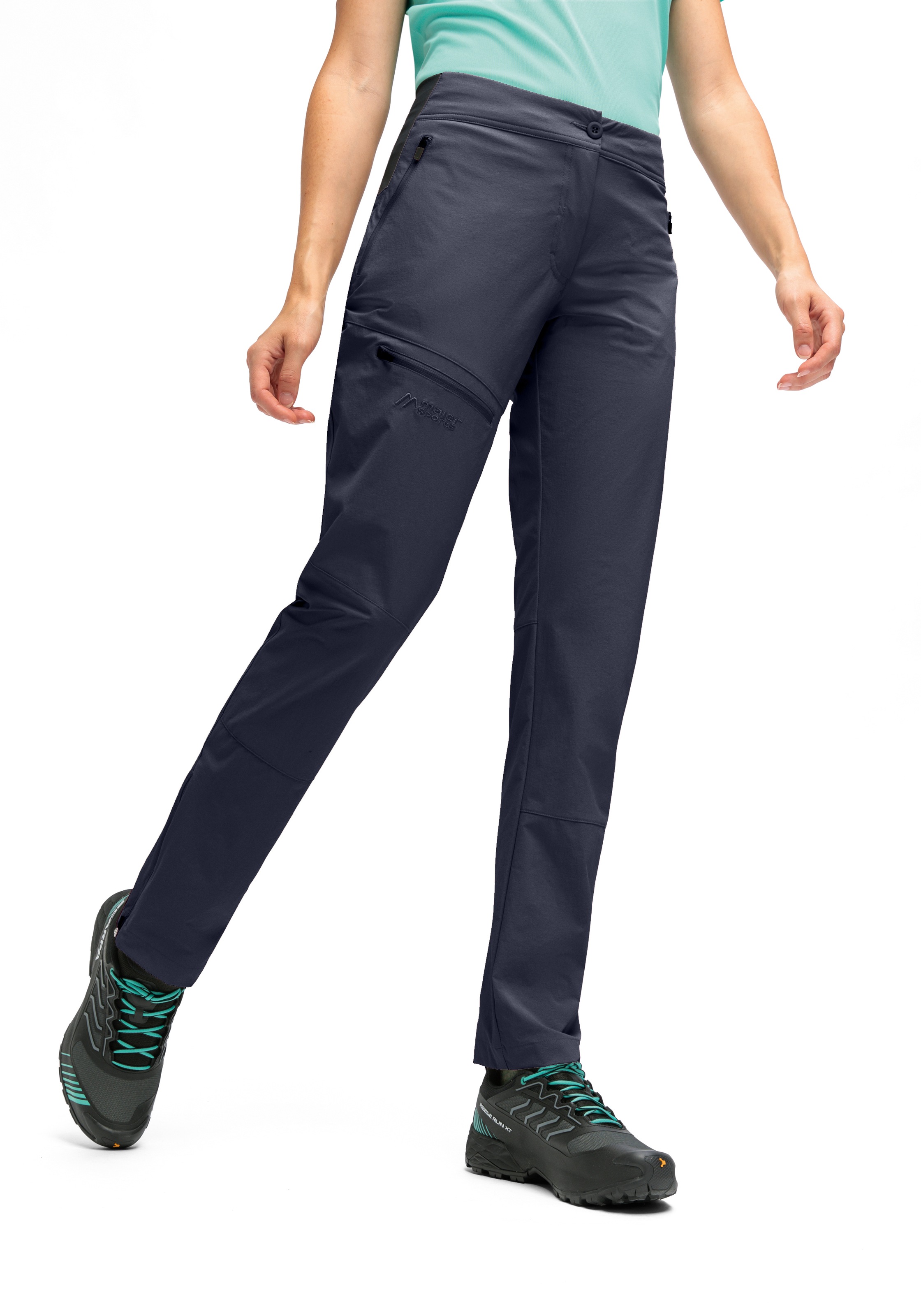 Maier Sports Outdoorhose »Inara slim Vario«, Damen Wanderhose, Funktionshose mit Variobund und 4 Taschen, Slim Fit