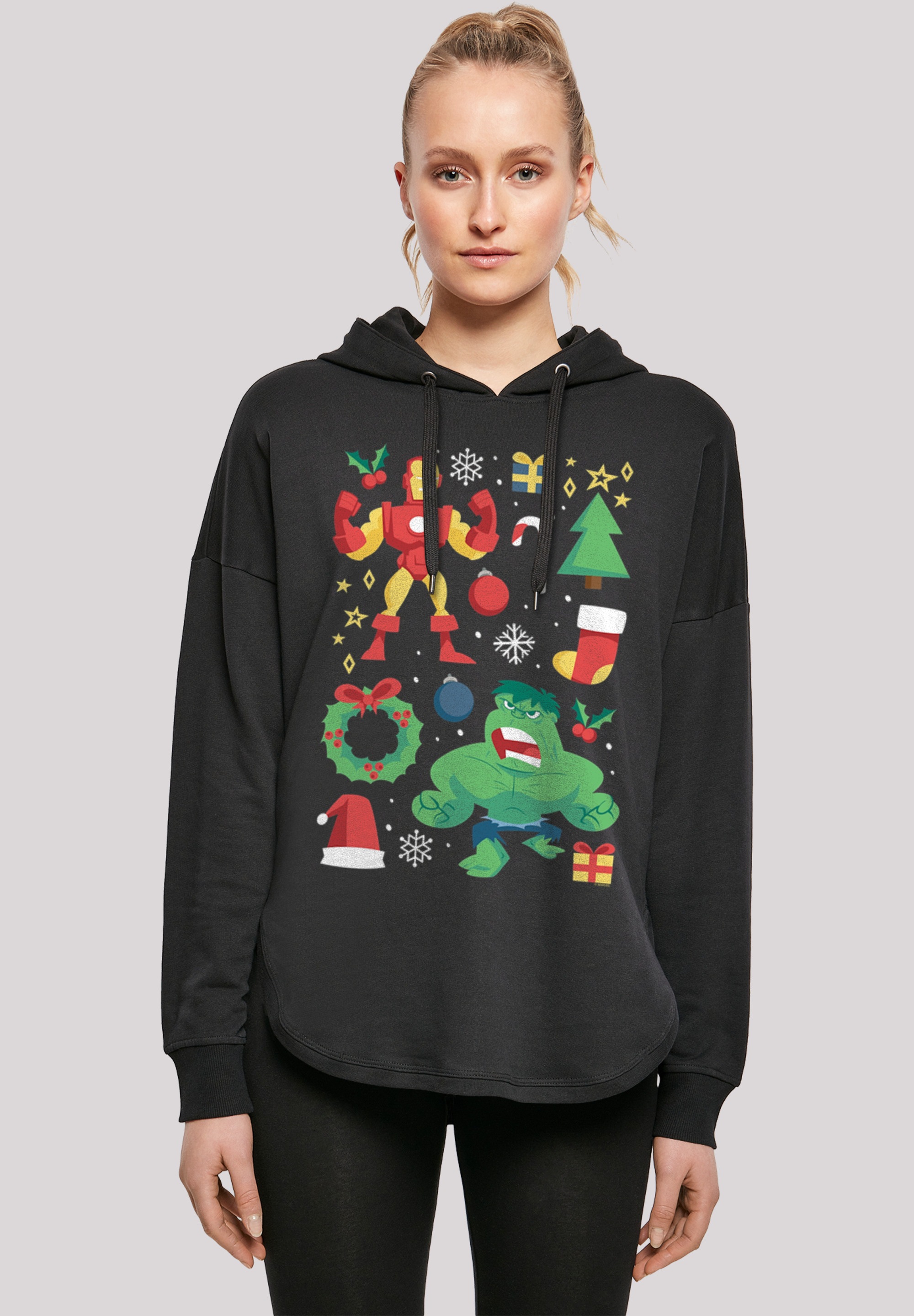 Kapuzenpullover »Marvel Universe Iron Man und Hulk Christmas«, Print