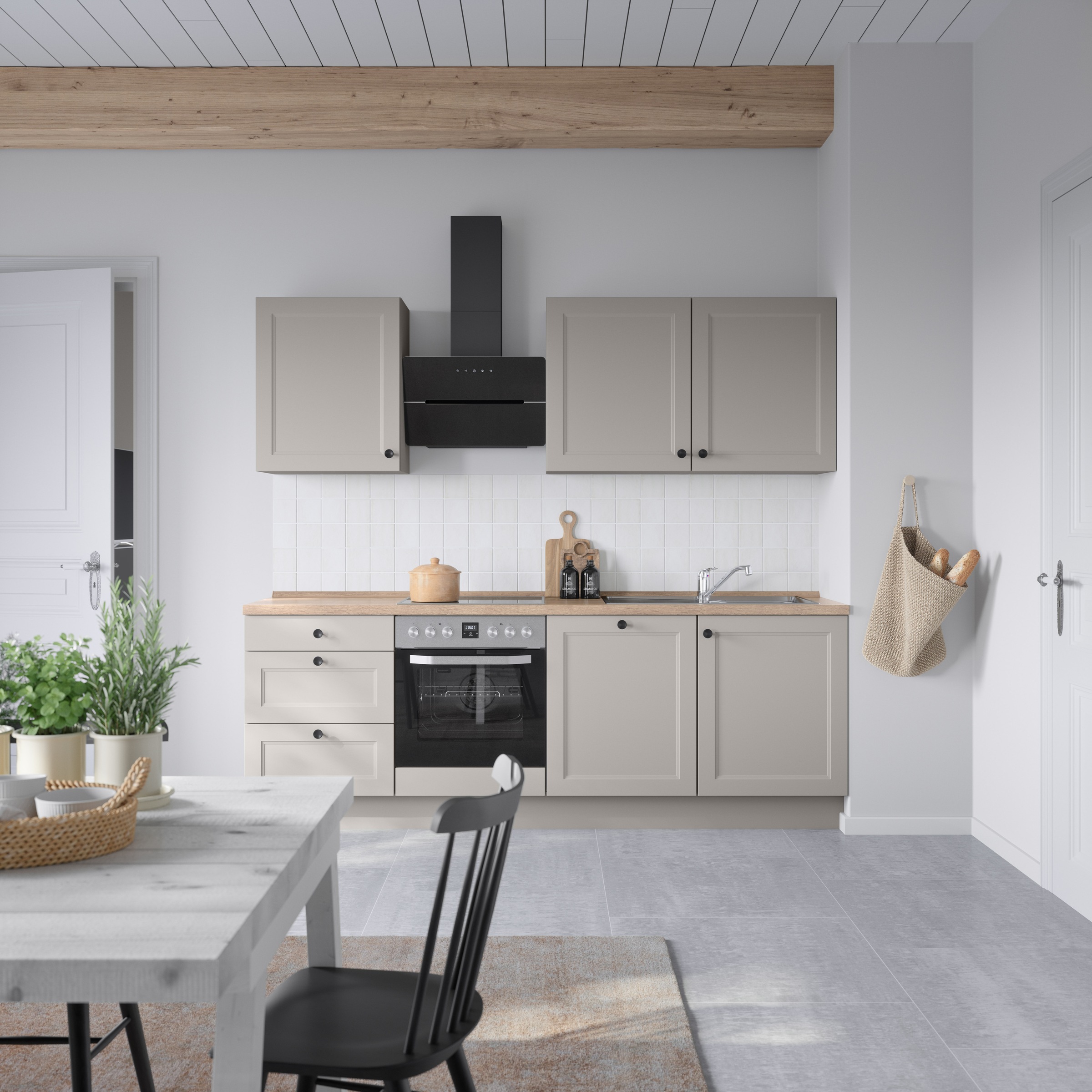 nobilia® Küchenzeile »"Cascada II"«, vormontiert, Breite 240 cm, Ausrichtung wählbar, wahlw. mit E-Geräten