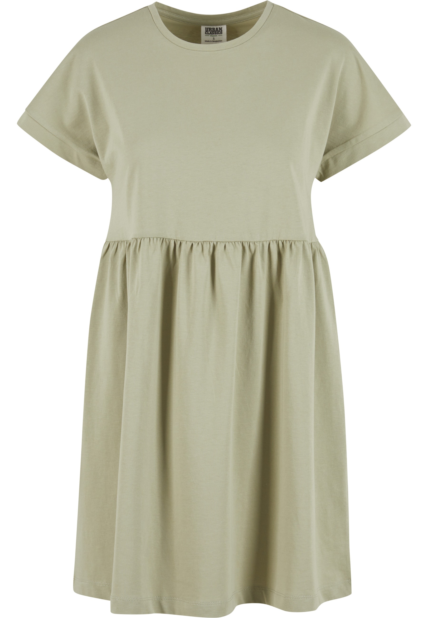 URBAN CLASSICS A-Linien-Kleid »Urban Classics Damen Ladies Organic Empire Valance Tee Dress« 1 tlg.