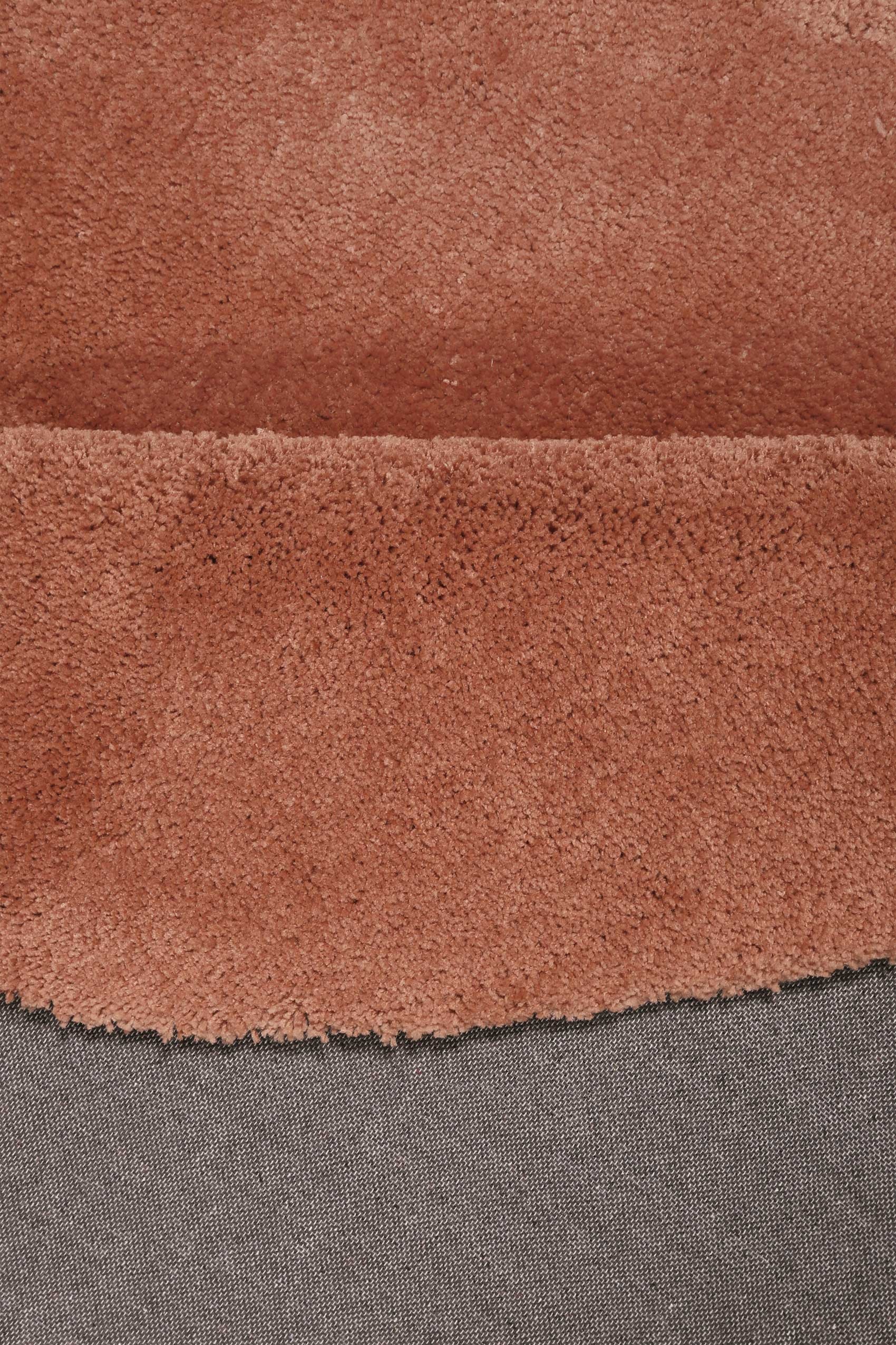 Teppich ESPRIT "relaxx", cognac, H:25mm Ø:200cm, Polyester, Teppiche, Teppich, Modern, weich, trendig, Wohnzimmer, getuftet, hochflor, pflegeleicht 2