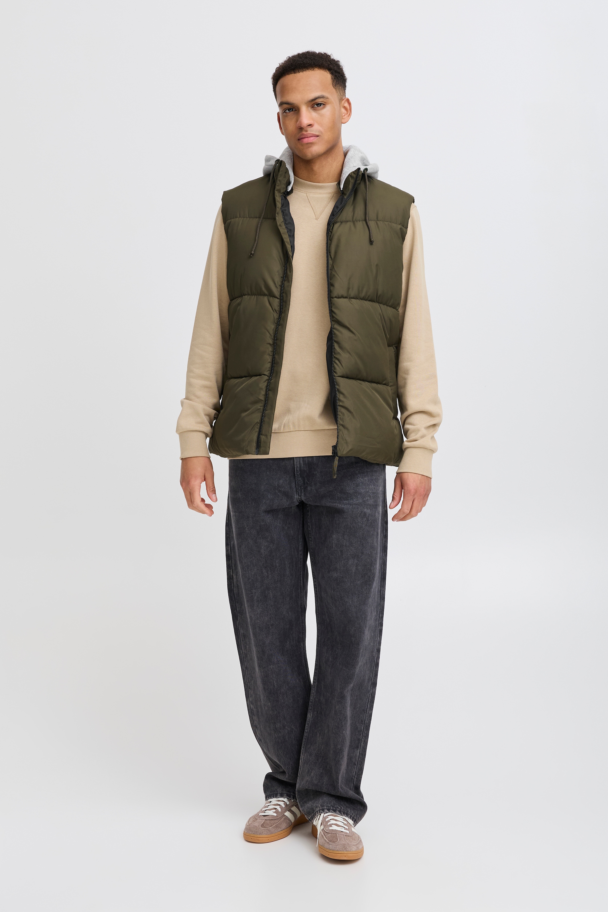 Blend Outdoorjacke »BHELWIN vest w. jersey hood« mit Kapuze