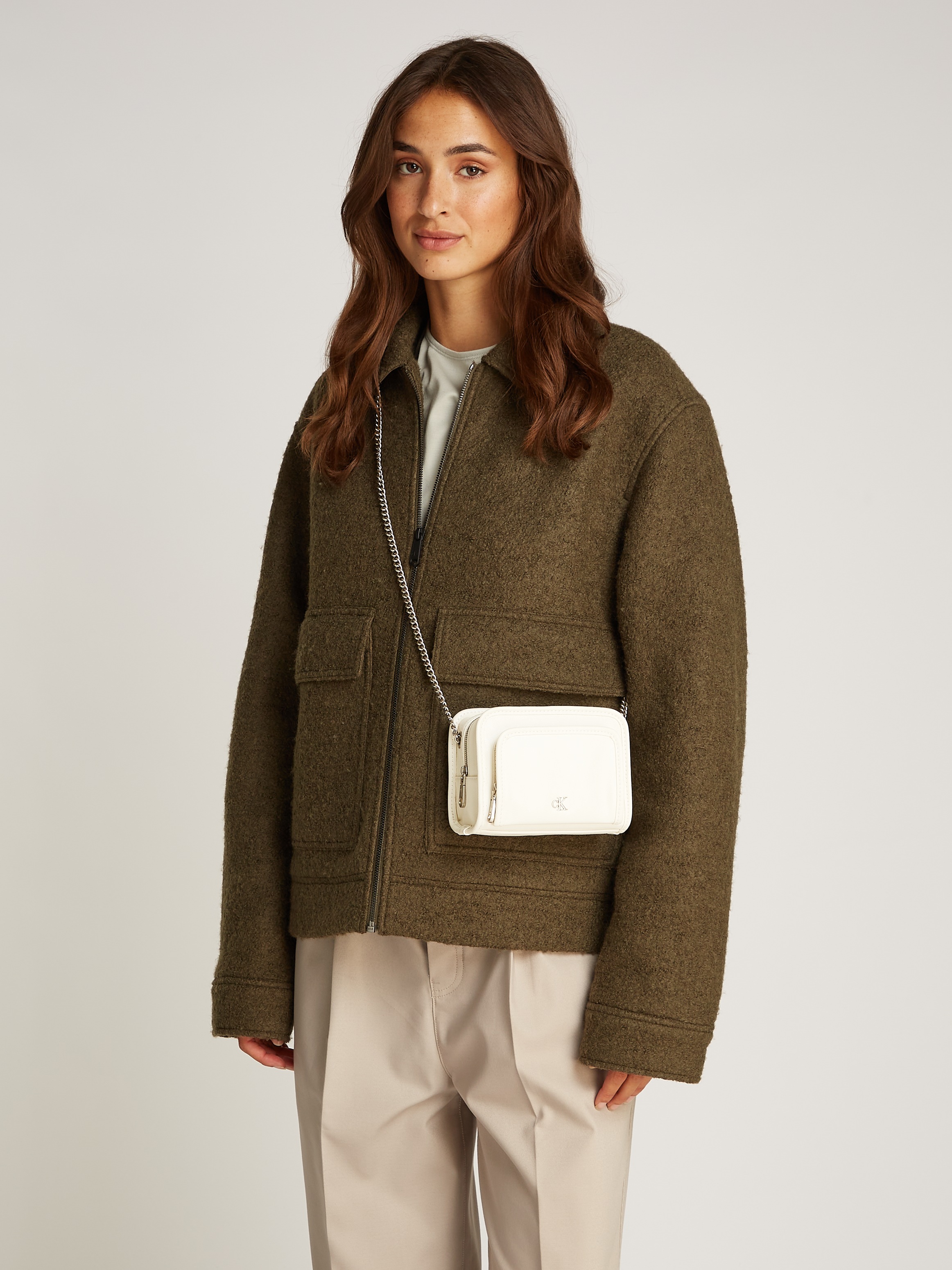 Calvin Klein Jeans Umhängetasche »UTILITY CAMERA BAG16«, Handtasche, Abendtasche, Schultertasche Damen mit Kette
