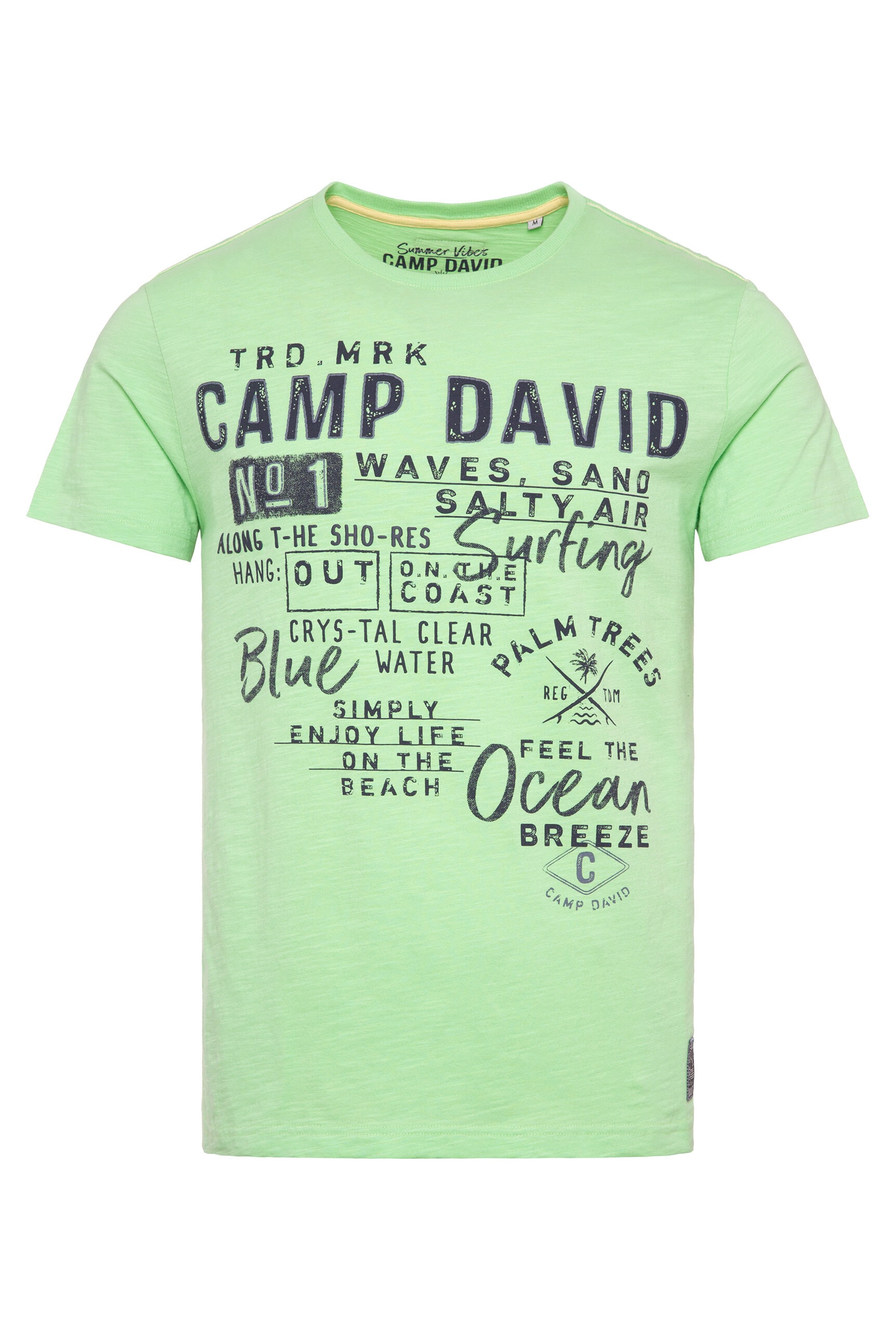CAMP DAVID Rundhalsshirt, aus Baumwolle