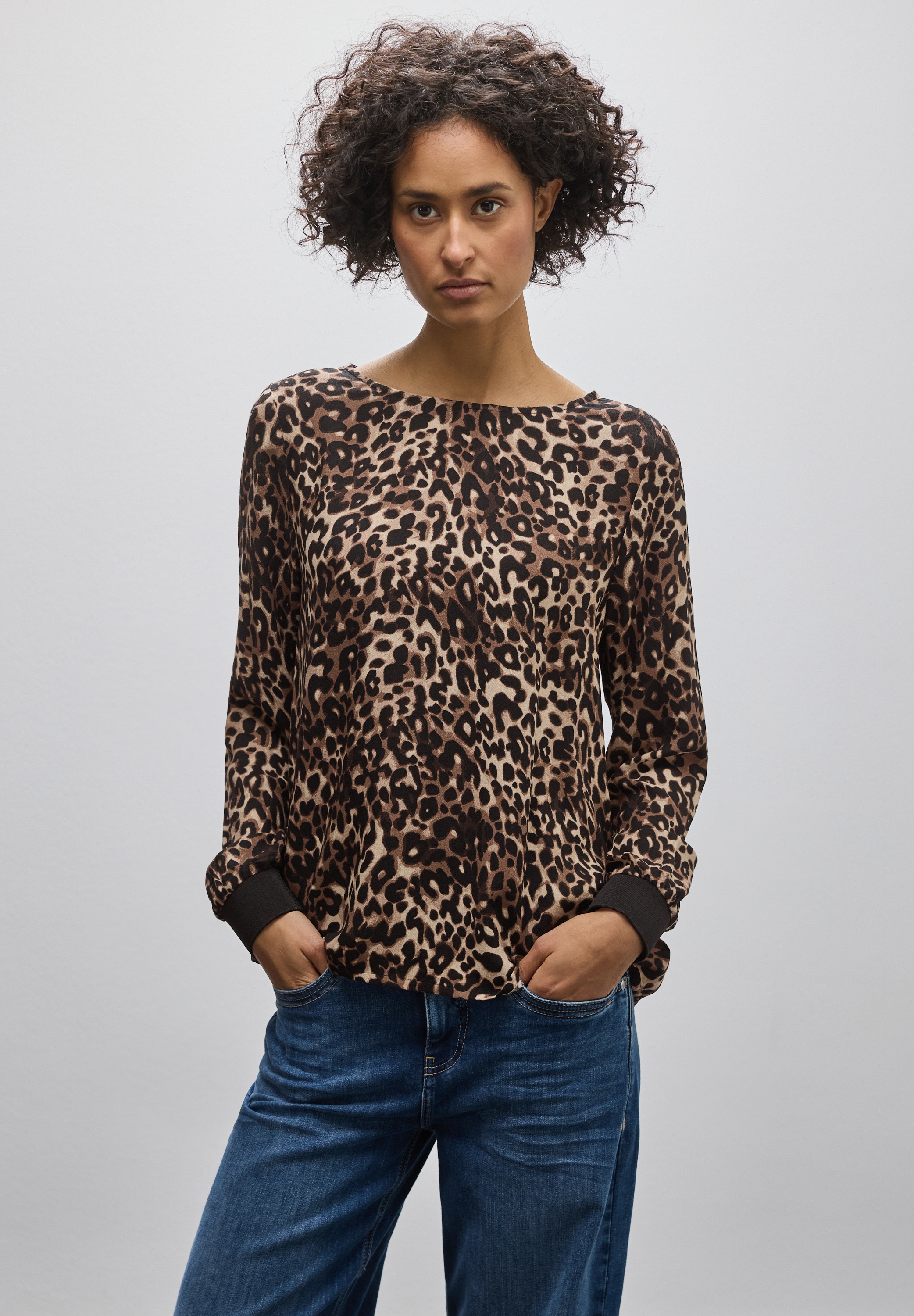 STREET ONE Langarmbluse mit Rundhalsausschnitt günstig online kaufen