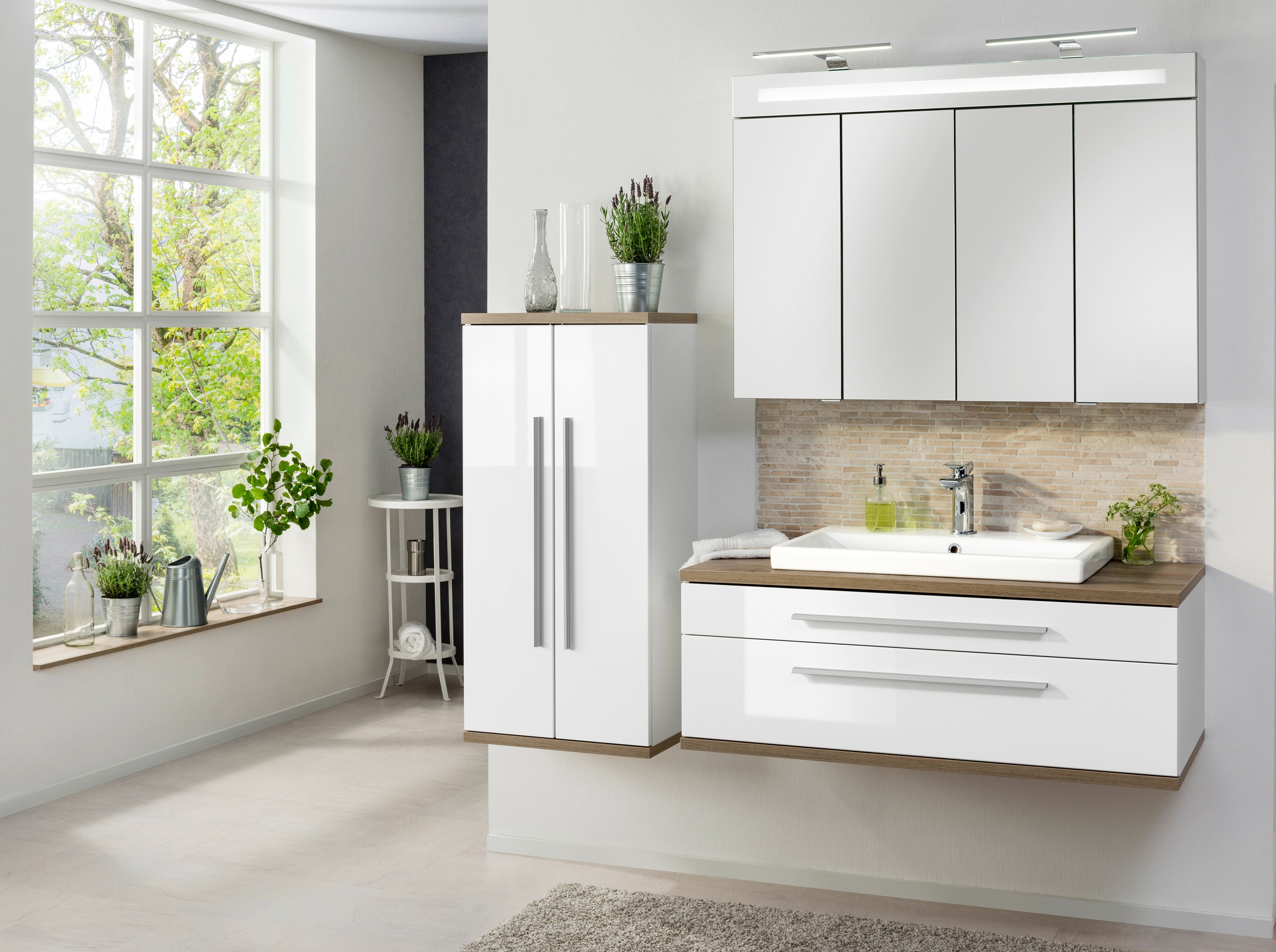 FACKELMANN Midischrank »Stanford«, Badmöbel Badmöbel Breite 50,5 cm