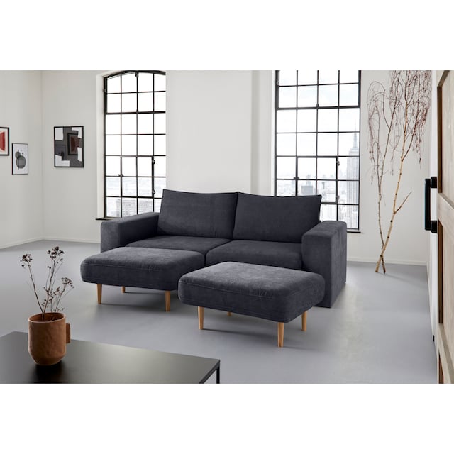 LOOKS by Wolfgang Joop 3,5-Sitzer »Looksv«, Verwandlungssofa: aus Sofa wird  Sofa mit 2 Hockern bestellen | BAUR