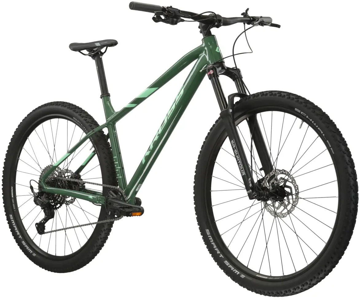 Kross Mountainbike »KROSS Mountainbike Hardtail Level 5.0 grün 11 Gänge«, 11 Gang, Shimano, CUES U6000 Schaltwerk, Kettenschaltung