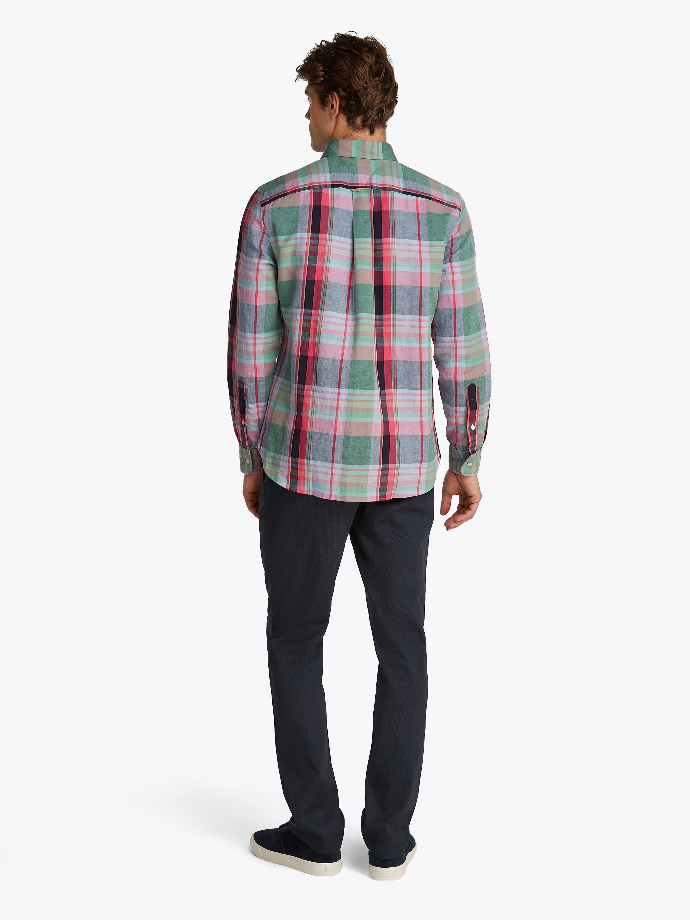 Tommy Hilfiger Langarmhemd »LINEN BLEND MADRAS CHECK«