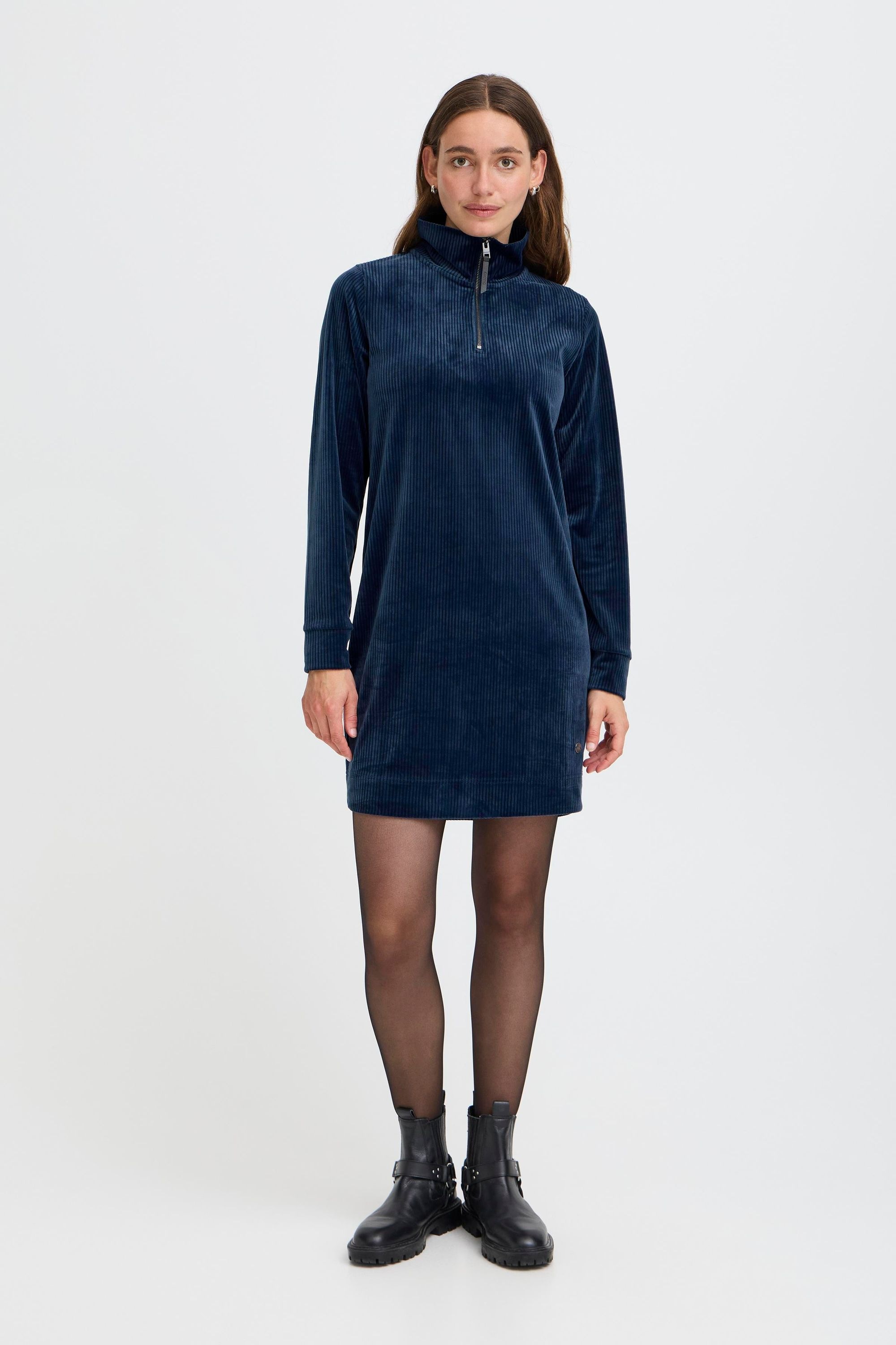 OXMO Sweatkleid »Sweatkleid OXEBBA HALFZIP«