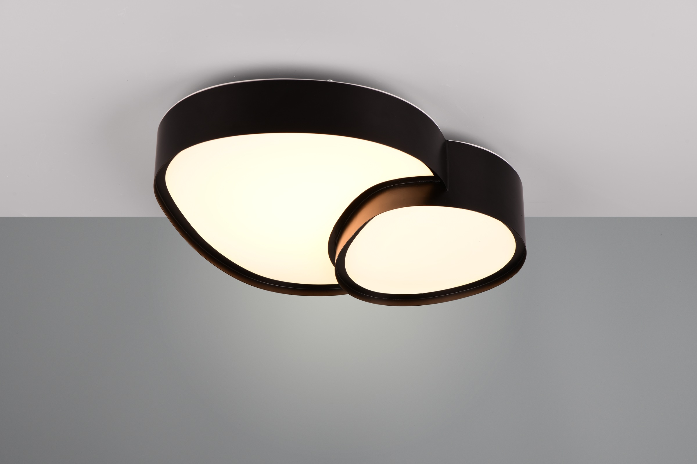 TRIO Leuchten LED Deckenleuchte »RISE, LED Deckenlampe 21W 2400 Lumen warmweiß bis kaltweiß 2700-6500K« LED-Board 1 Stk. warmweiß - kaltweiß Fernbedienung dimmbar Memoryfunktion Nachtlicht CCT Lichtfarbe wählbar