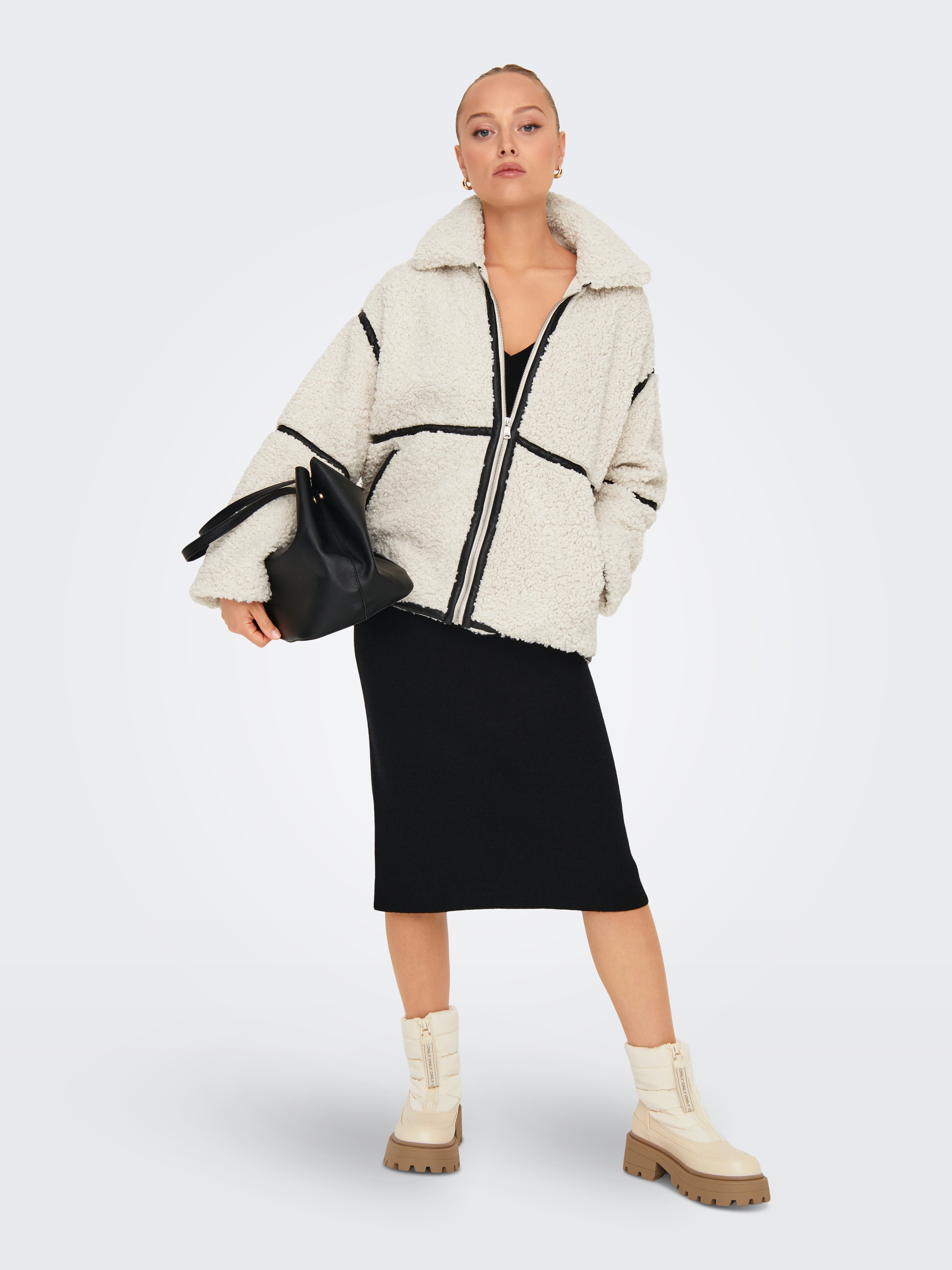 ONLY Plüschjacke »ONLPARIS TEDDY JACKET OTW CC« Kunstfaser