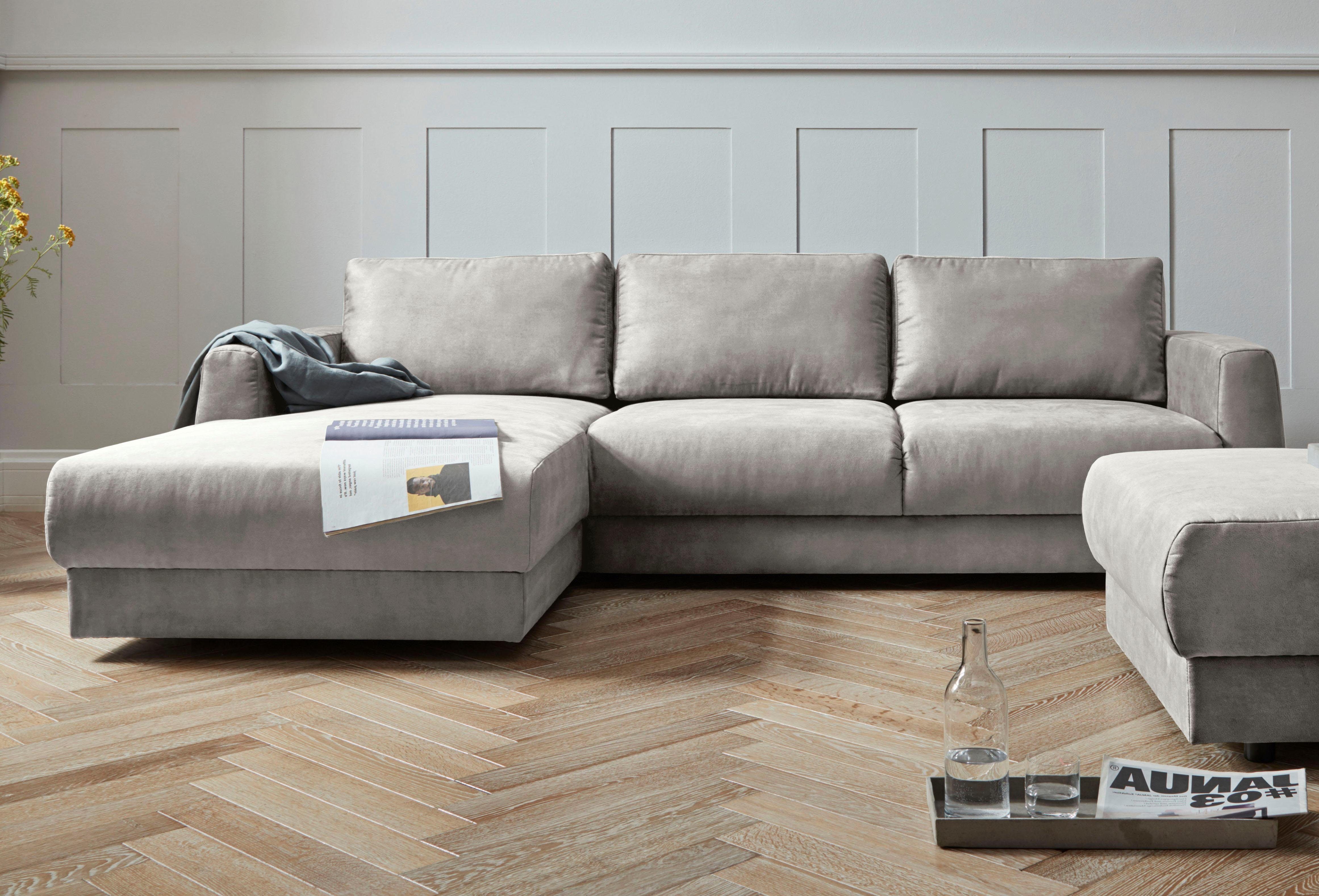 OTTO home Ecksofa "Hobro L-Form" in 3 Bezugsqualitäten in vielen Farben
