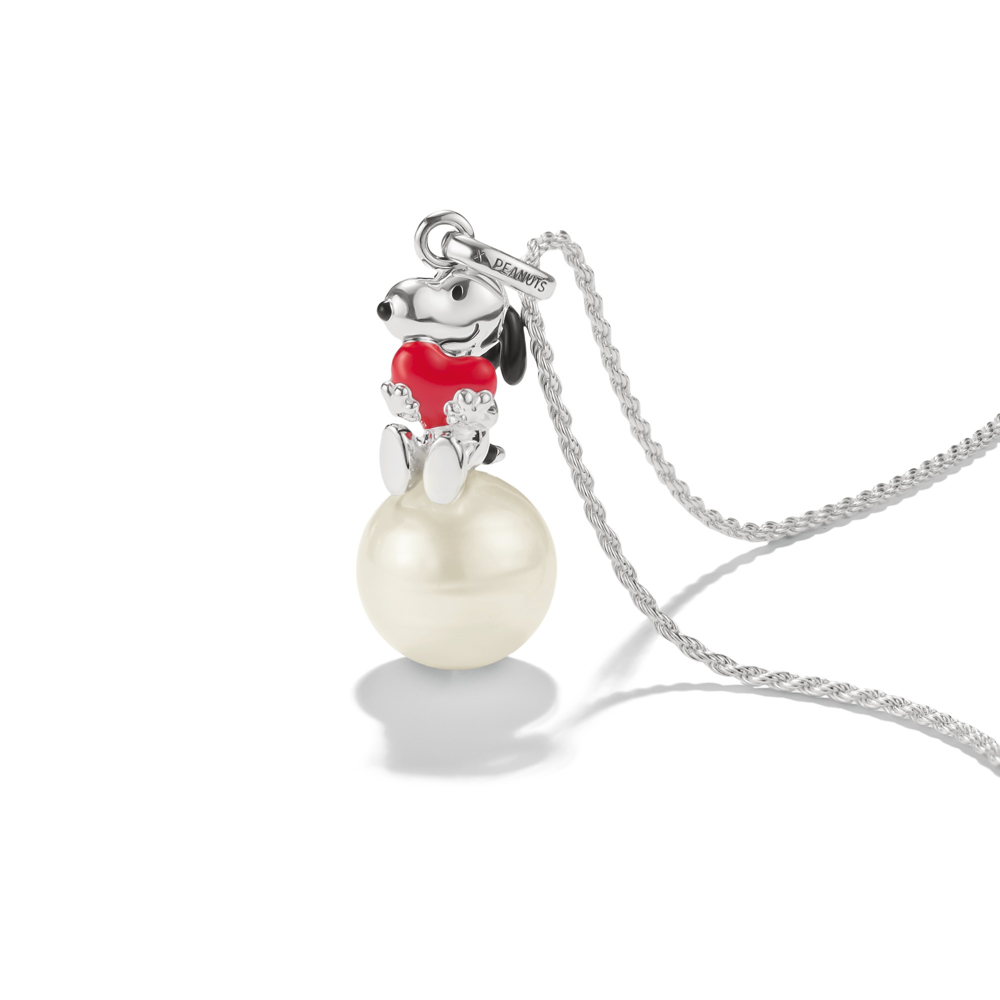 THOMAS SABO Kettenanhänger »THOMAS SABO x Peanuts Anhänger Snoopy mit Herz auf Schneeball« ()