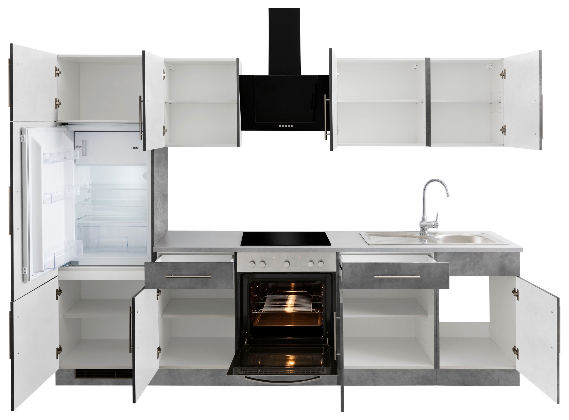 Thumbnail - wiho Küchen Küchenzeile "Cali, TOPSELLER" ohne E-Geräte, Breite 280 cm