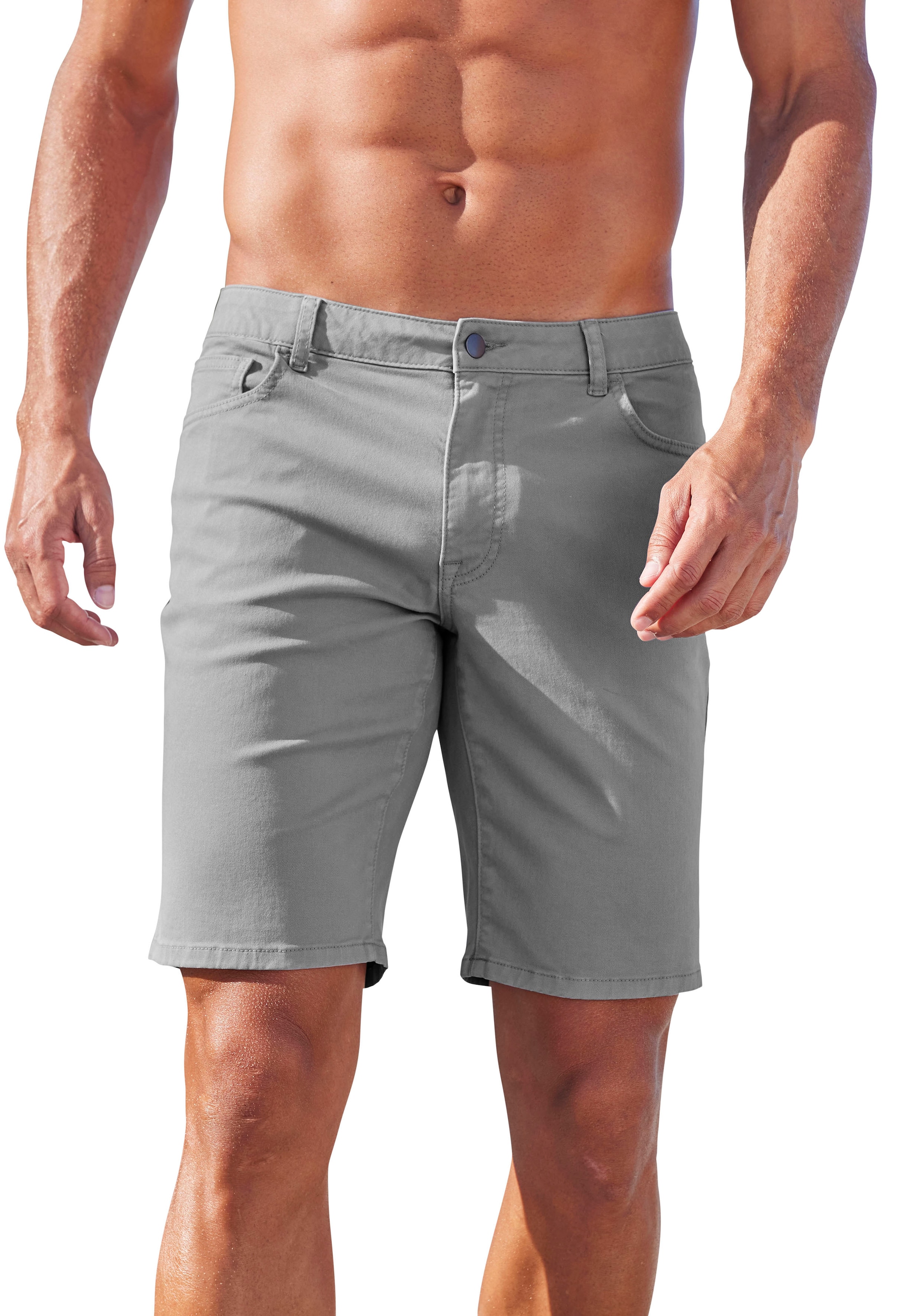 John Devin Chinoshorts »regular-fit«, 5-Pocket Chino-Shorts aus elastischer Baumwoll-Qualität