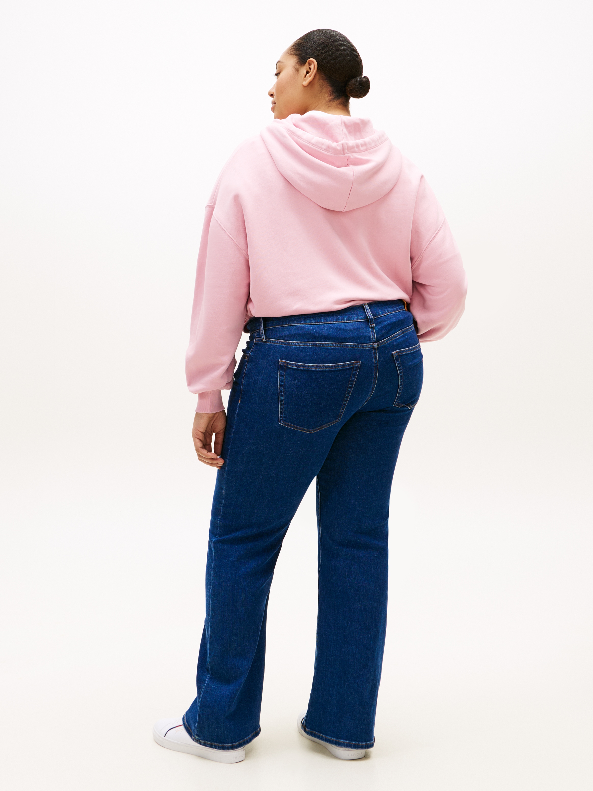 Tommy Hilfiger Curve Weite Jeans »CRV DNM EMI FLARE RW« in großen Größen, in ausgestellter Form