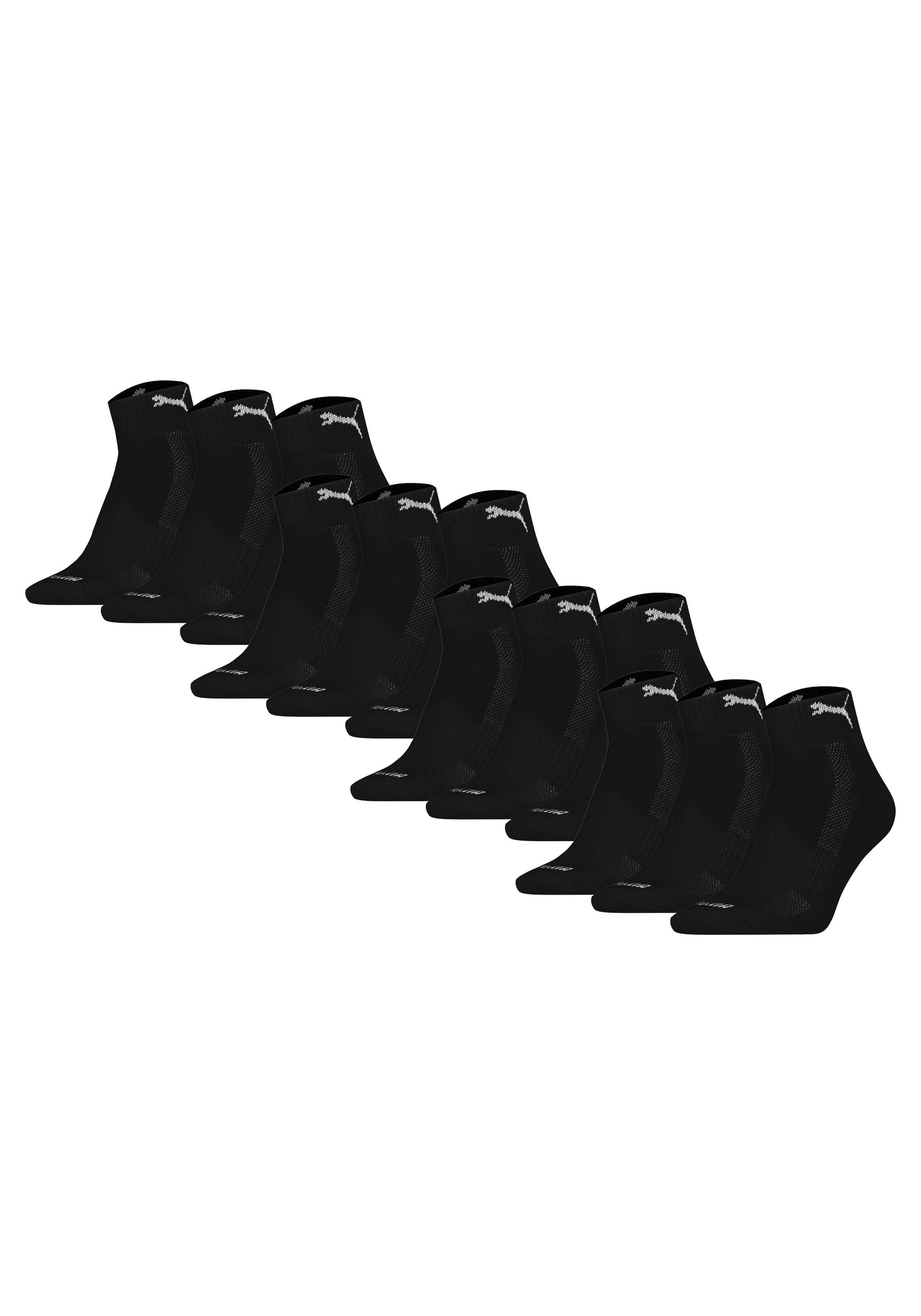 PUMA Kurzsocken "Socken Cushioned Quarter 12P 12er Pack" 12 Paar tlg.