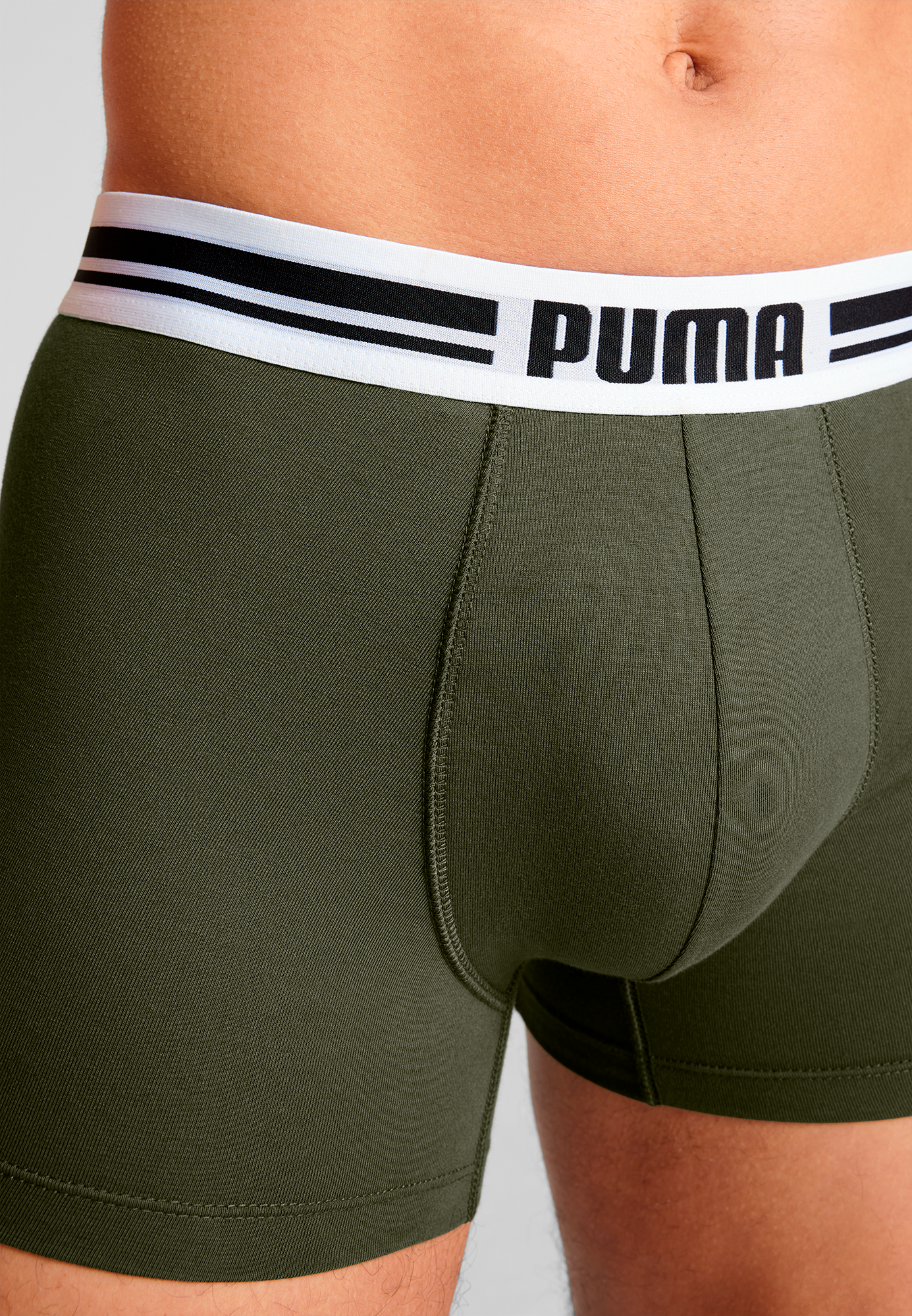 PUMA Boxershorts »PUMA MEN EVERYDAY PLACED LOGO BOXERS 2P«, (2er Pack), mit elastischem Logobund