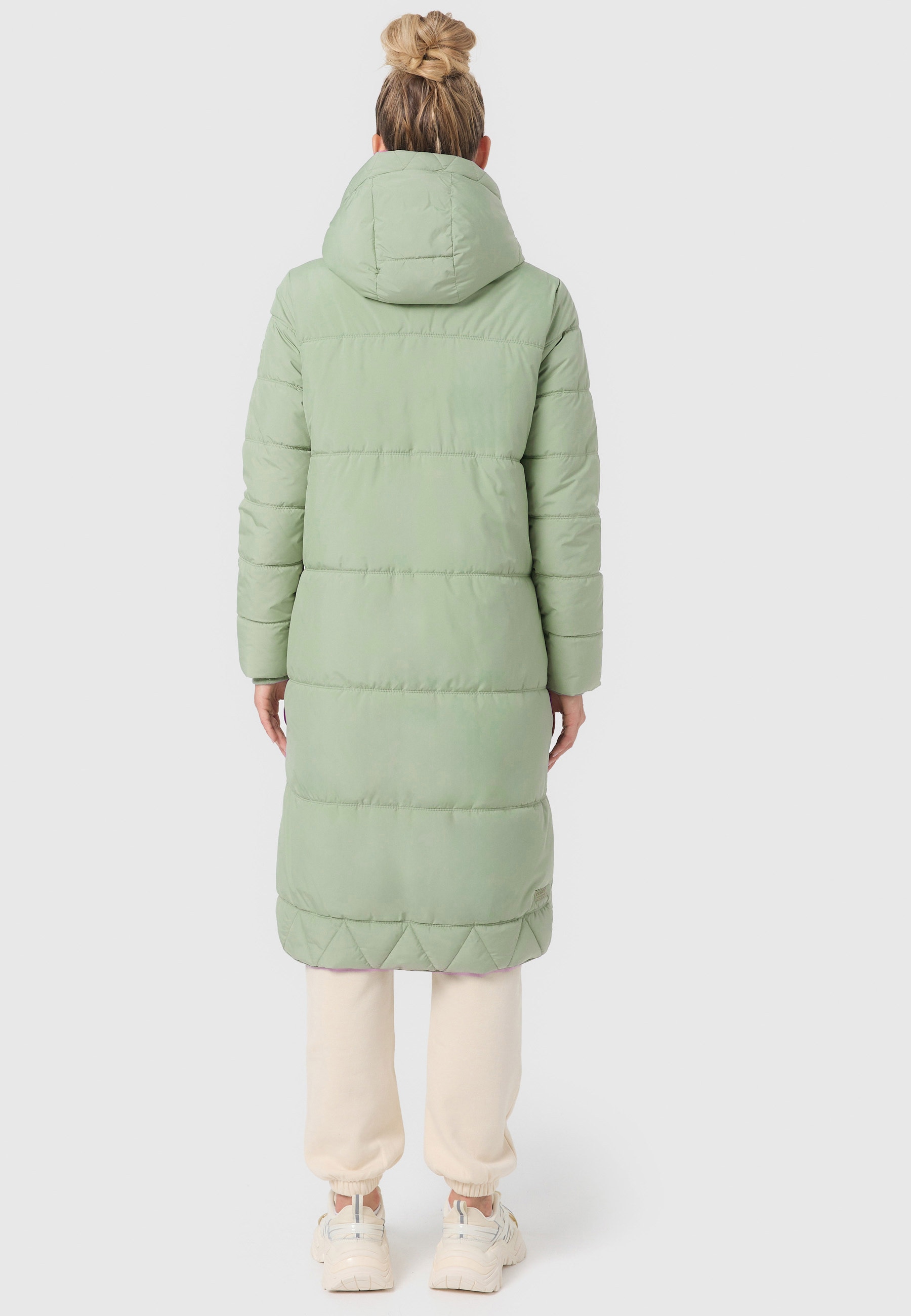 Marikoo Winterjacke »Soranaa«, langer Winter Mantel mit Kapuze