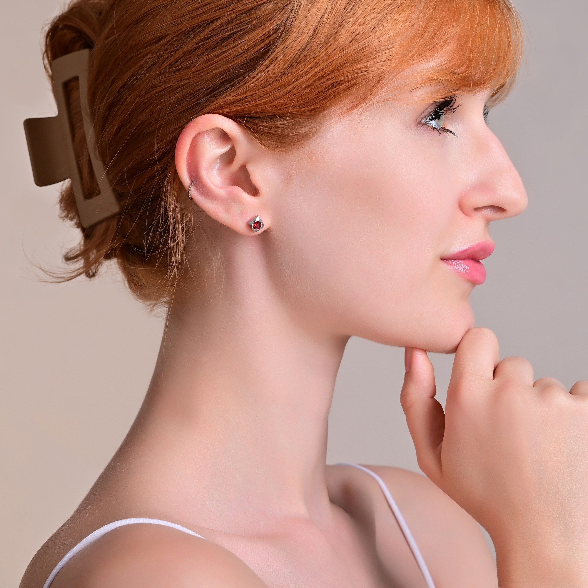 Adelia´s Paar Ohrhänger »Damen Ohrringe – Ohrstecker aus Edelstahl mit Strass Steinchen« Ideal als Geschenk zum Jubiläum