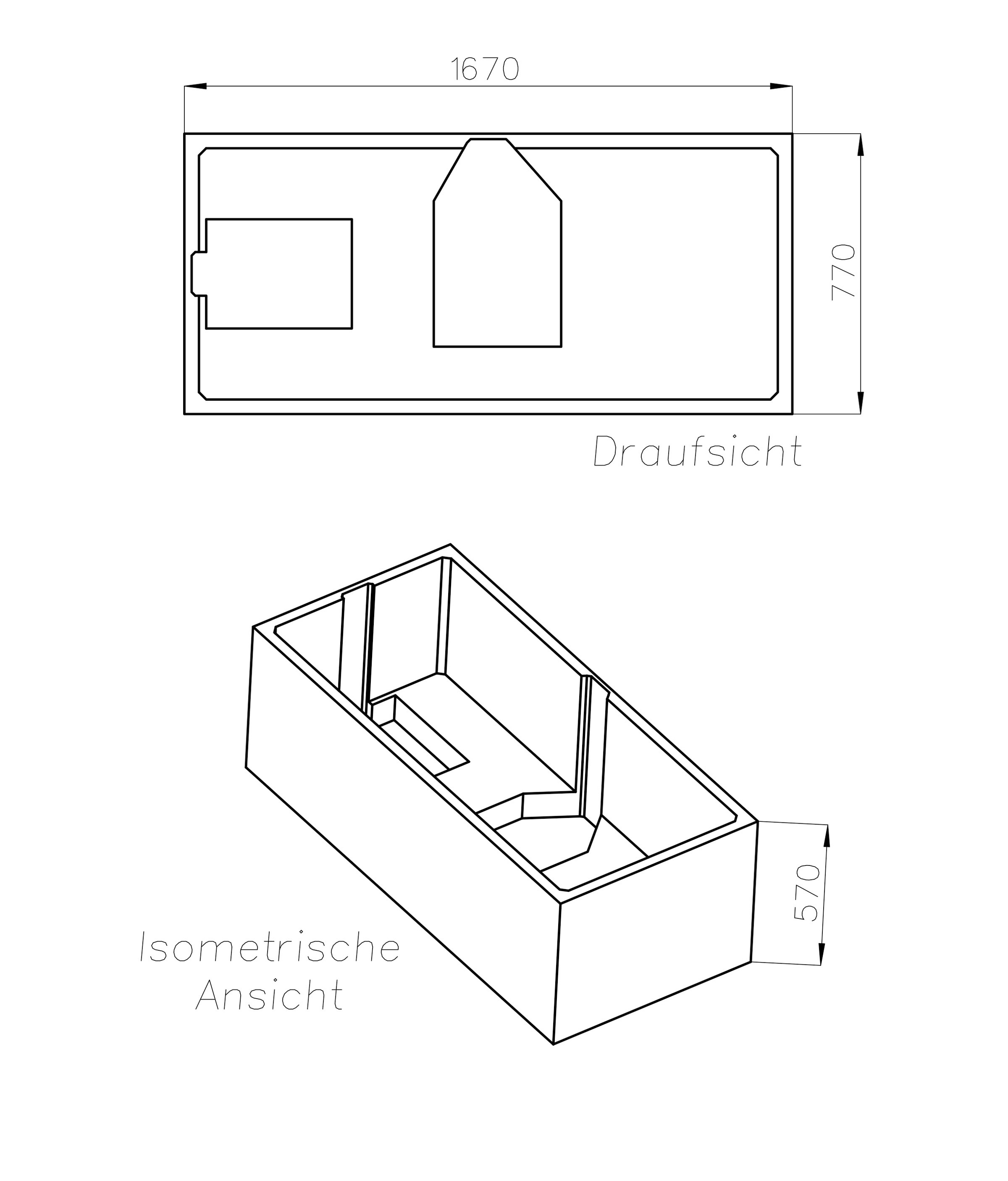 OTTOFOND Badewanne »Set Duobadewanne«, (3 tlg.), 1700/800 mm, Duobadewanne