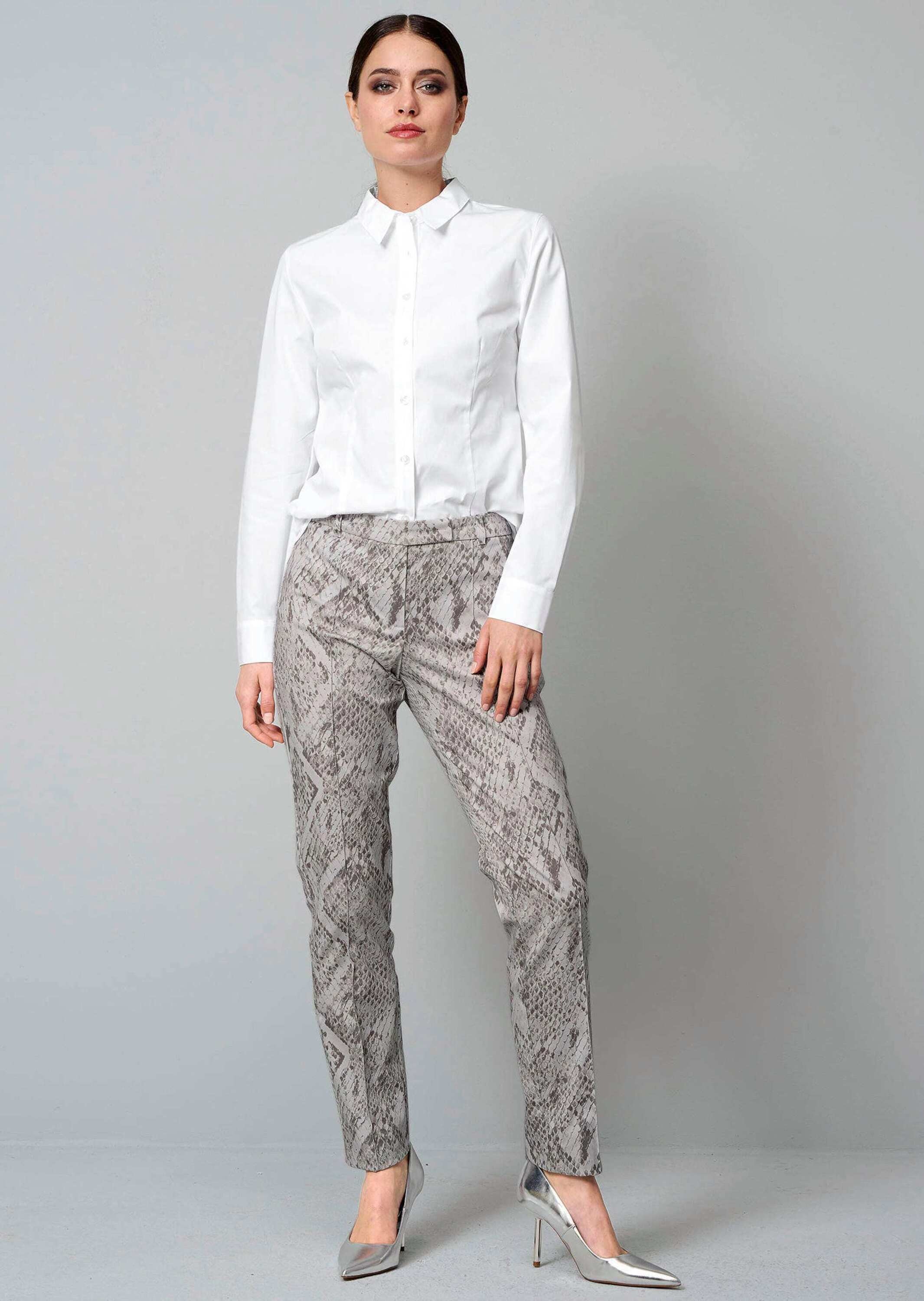 Thumbnail - Alba Moda Stoffhose "Hose Hose mit Schlangenprint"