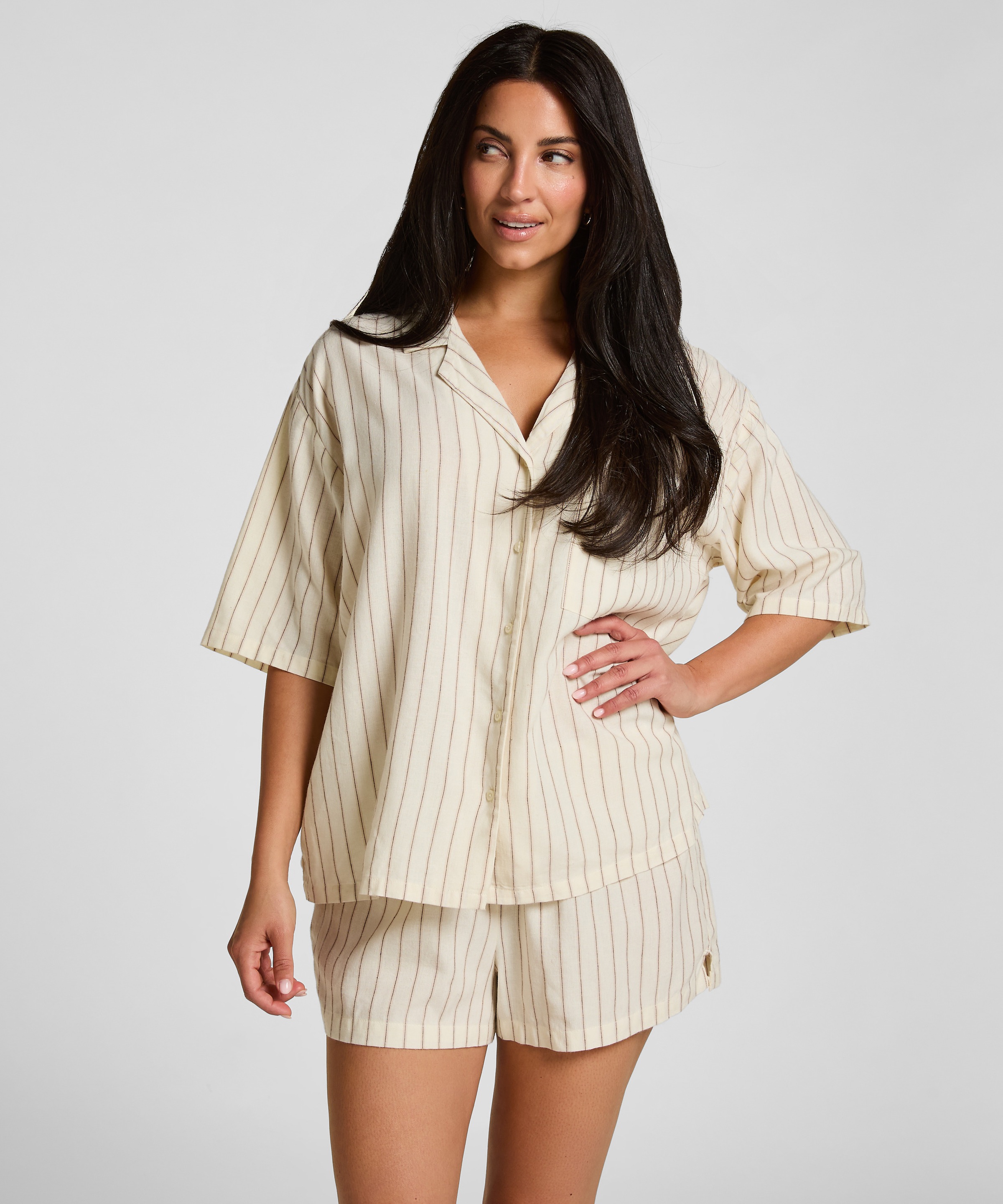 Hunkemöller Pyjama »Jacke Leinen«