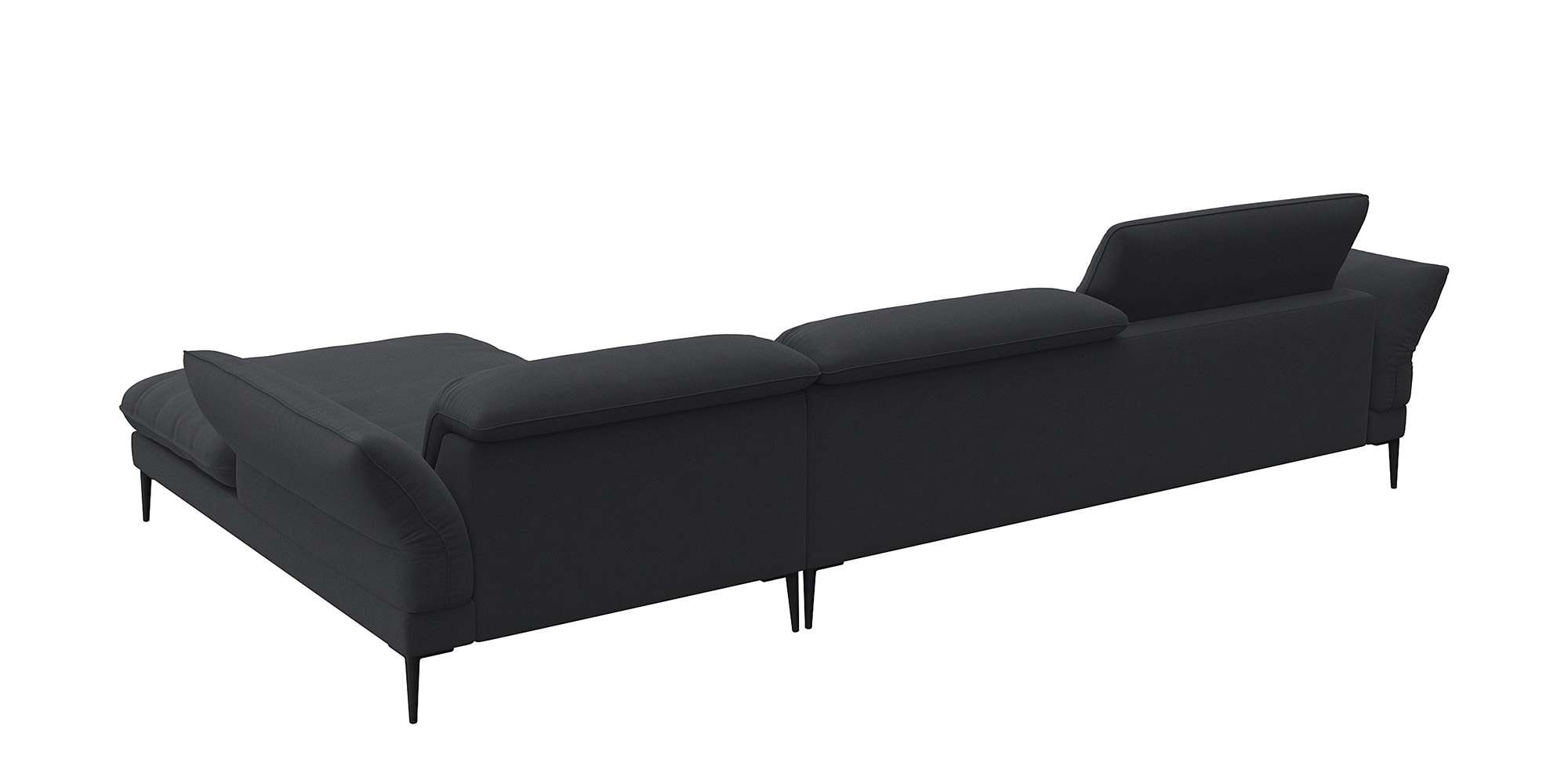 FLEXLUX Ecksofa »Salino, Funktionssofa mit Recamiere, Relaxsofa, Ecksofa«, Sofa mit Arm- und Kopfteil-Verstellungen, Kaltschaum & Stahl-Wellen