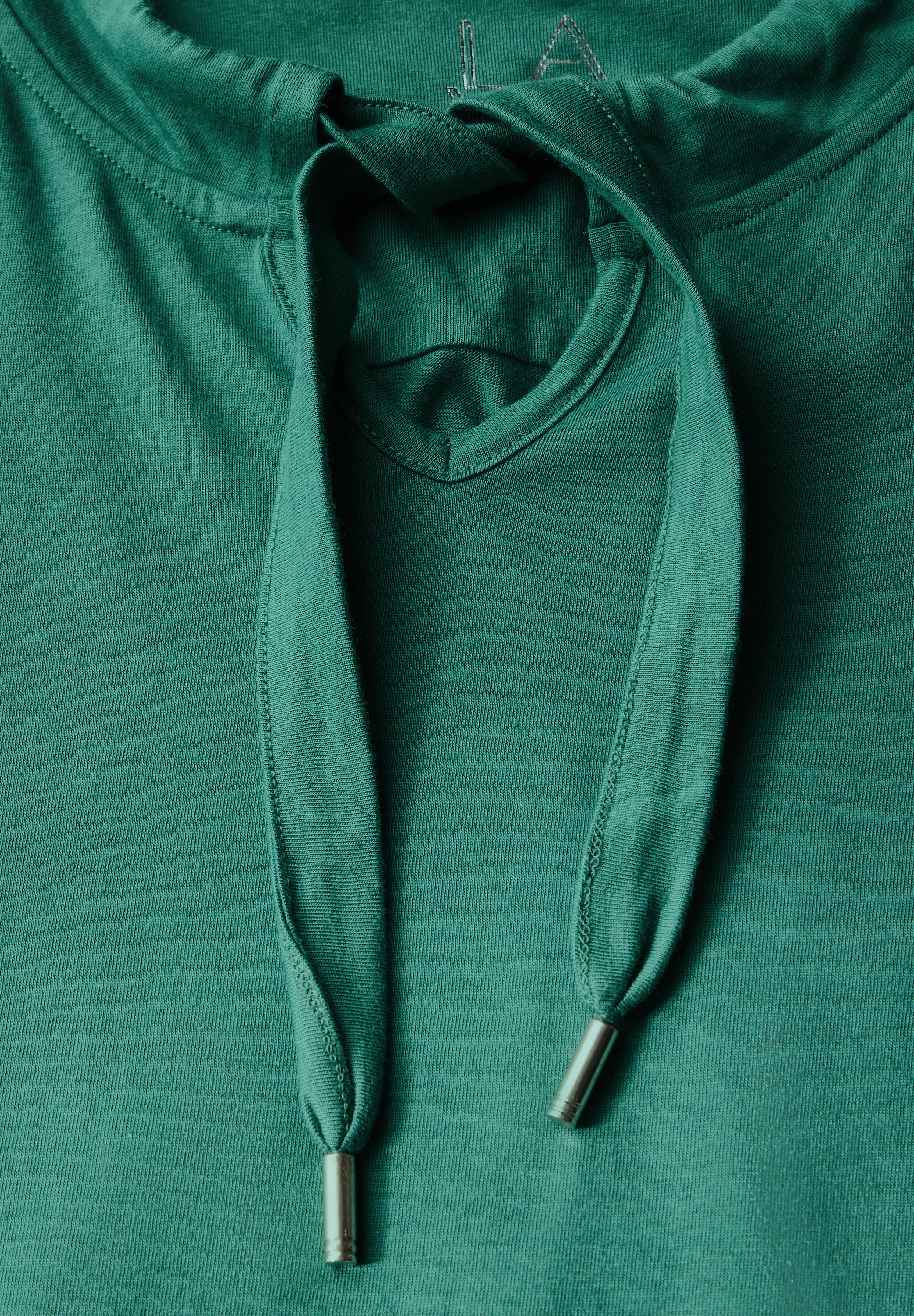 Cecil Langarmshirt, mit geschlitztem Rundhalsausschnitt mit Bändchen