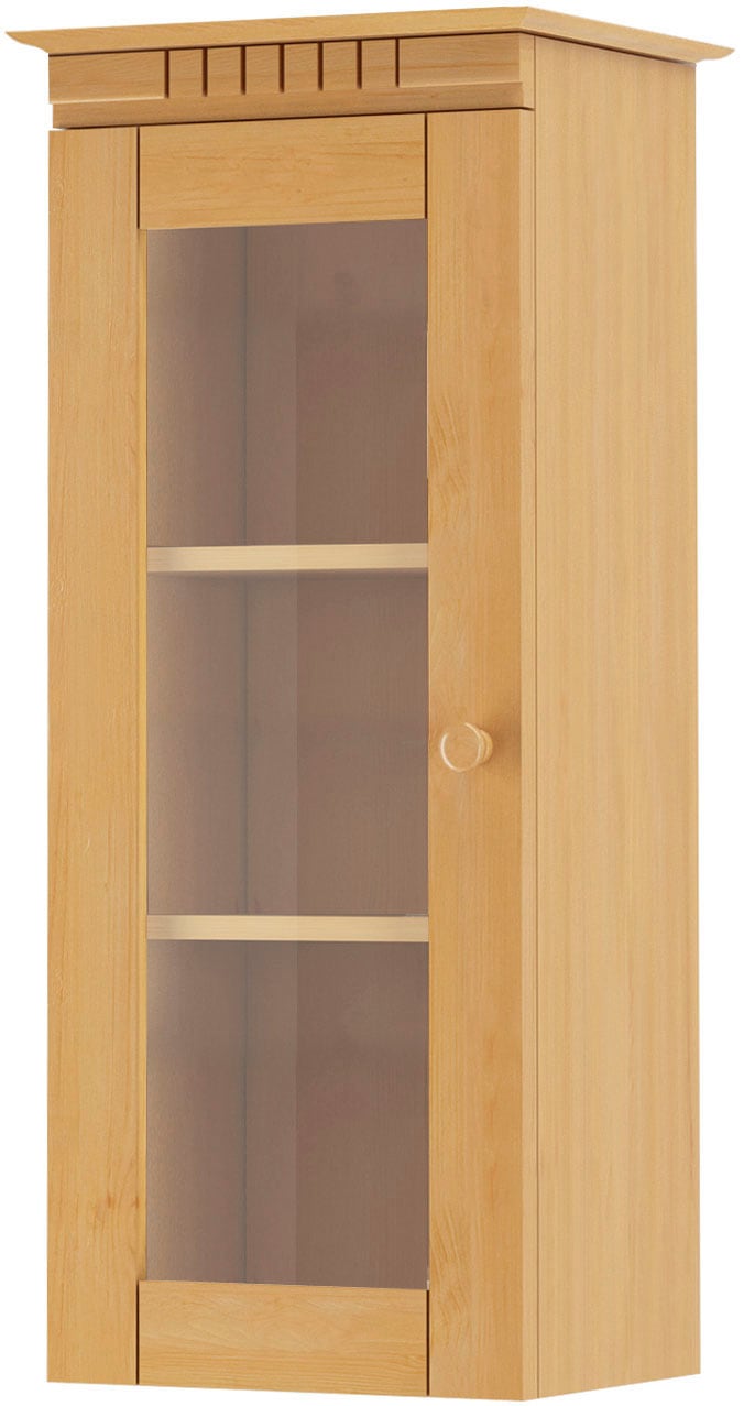 OTTO home Hängevitrine "Cubrix, wahlweise mit oder ohne Glastür" aus schönem massivem Kiefernholz, Breite 35 cm, Höhe 85 cm
