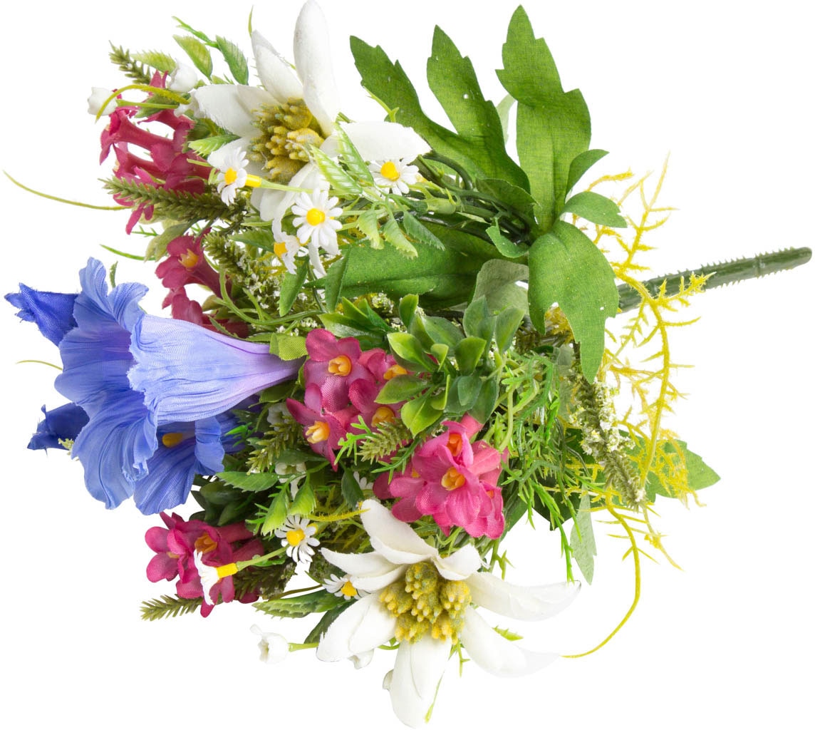 | »Edelweiß-Enzian-Alpenrosenstrauß« bestellen Kunstblume BAUR Botanic-Haus