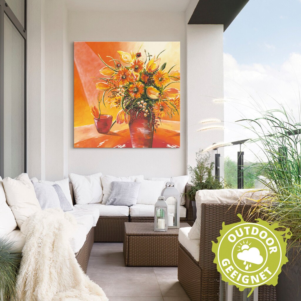 Artland Wandbild »Blumenstrauß in Vase I«, Blumen, (1 St.)