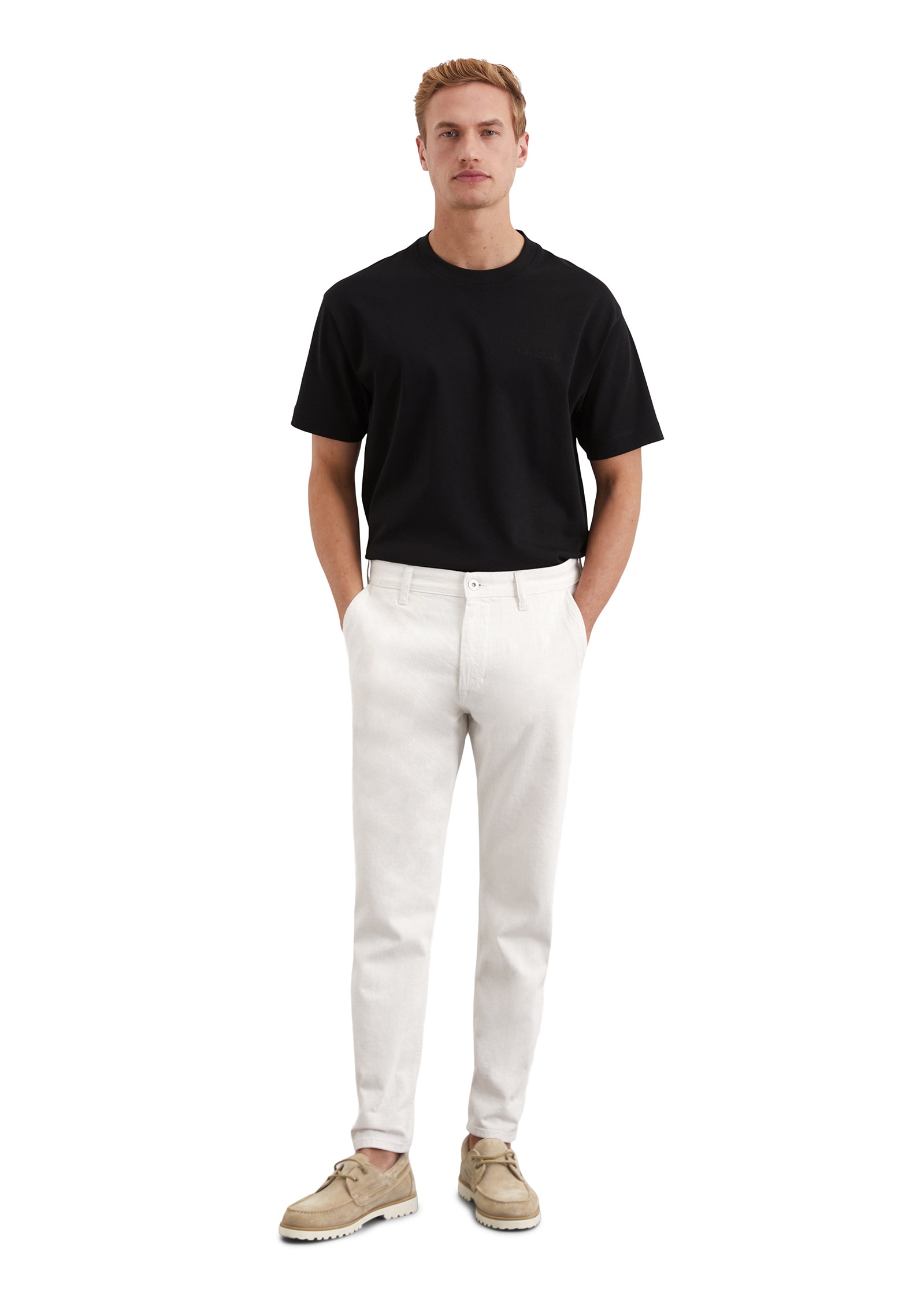 Marc O'Polo Tapered-fit-Jeans »aus Bio-Baumwolle und Leinen«