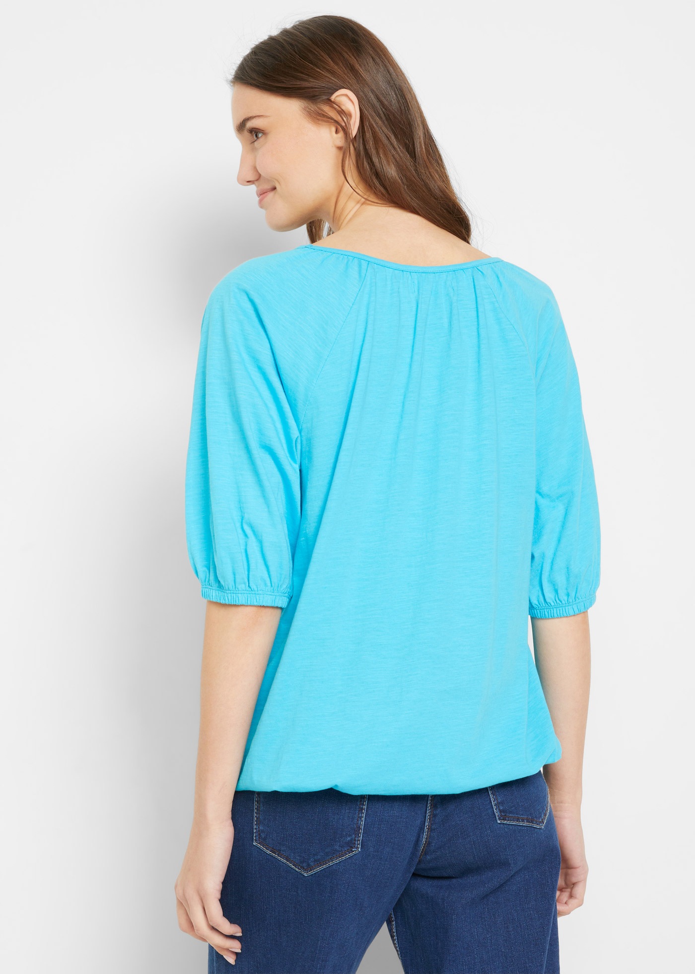 bonprix T-Shirt "Shirt aus reiner Baumwolle" Shirt aus reiner Baumwolle günstig online kaufen