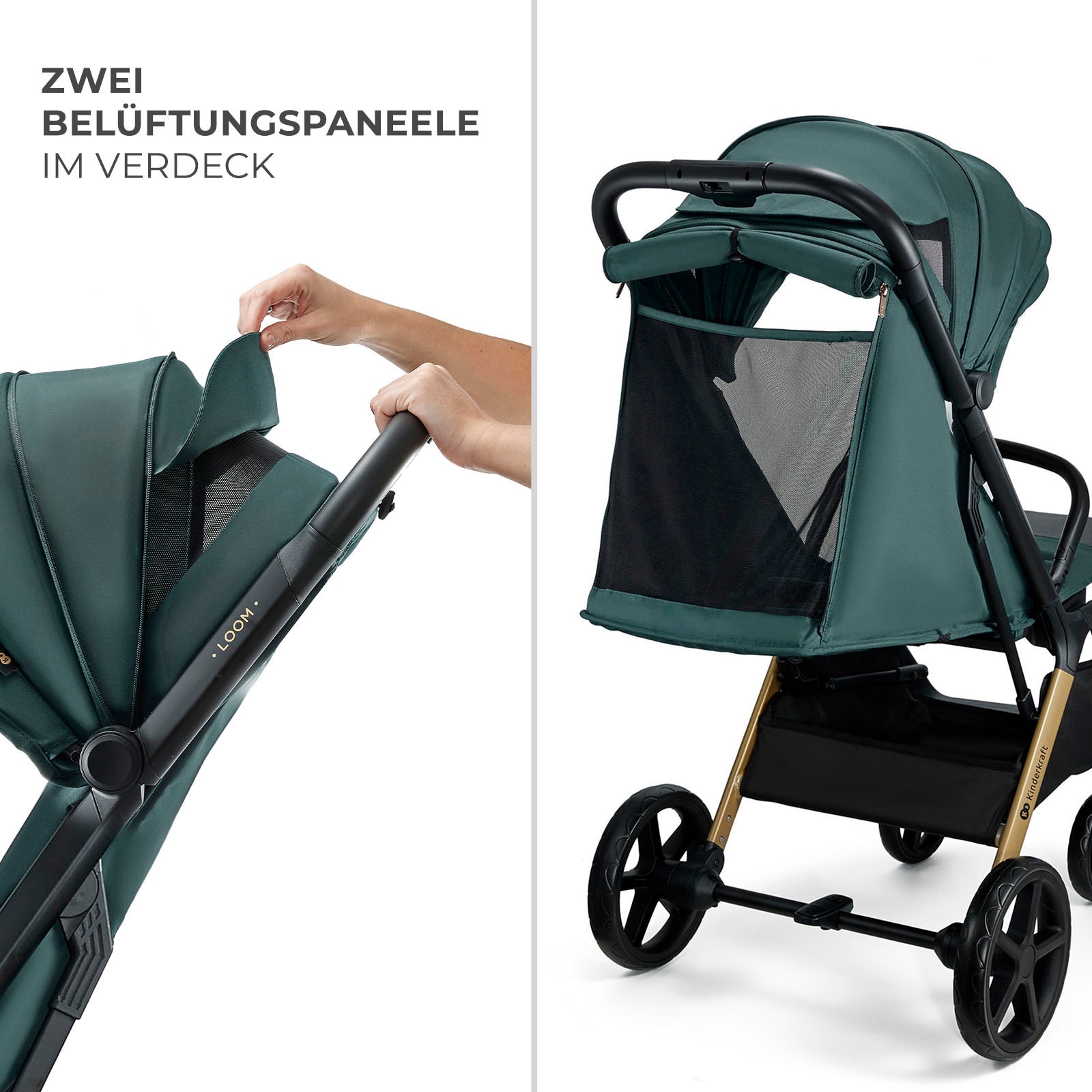 Kinderkraft Kinder-Buggy »LOOM«, 27 kg