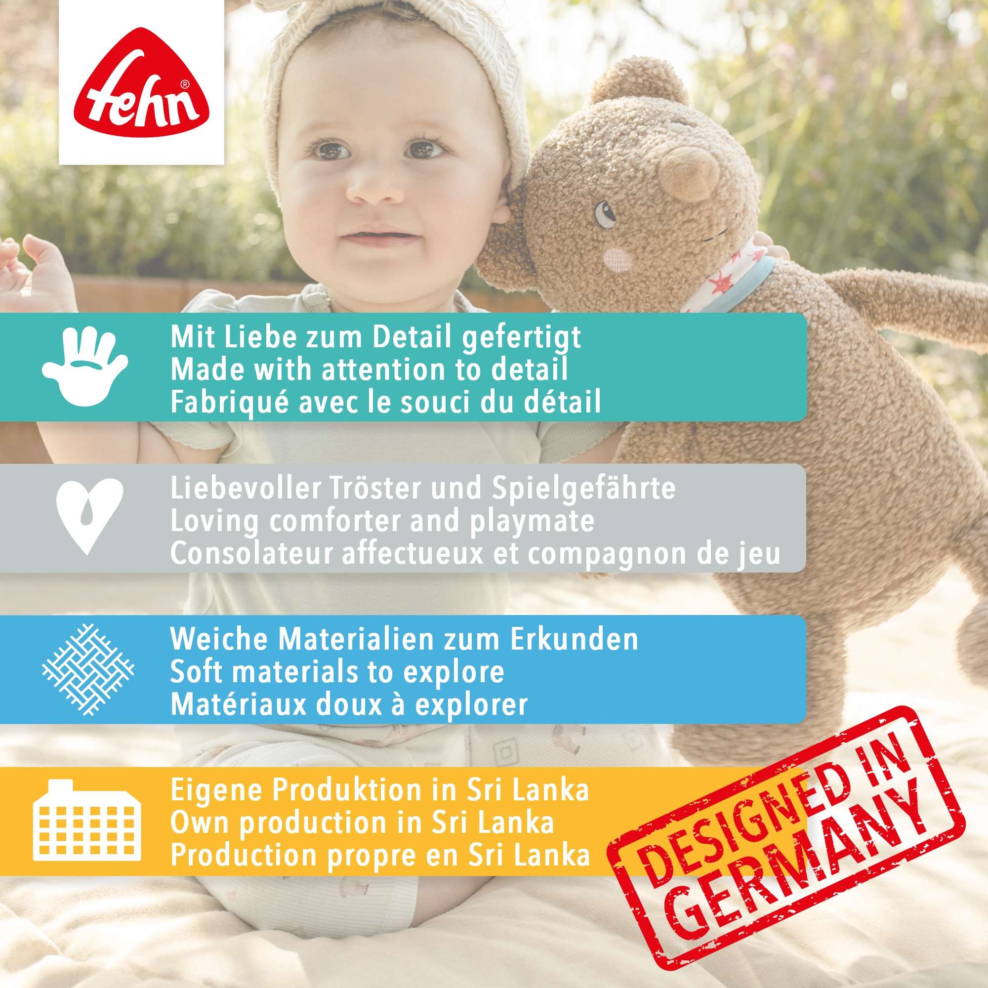 Fehn Kuscheltier »Otter Theo, Otter XL«