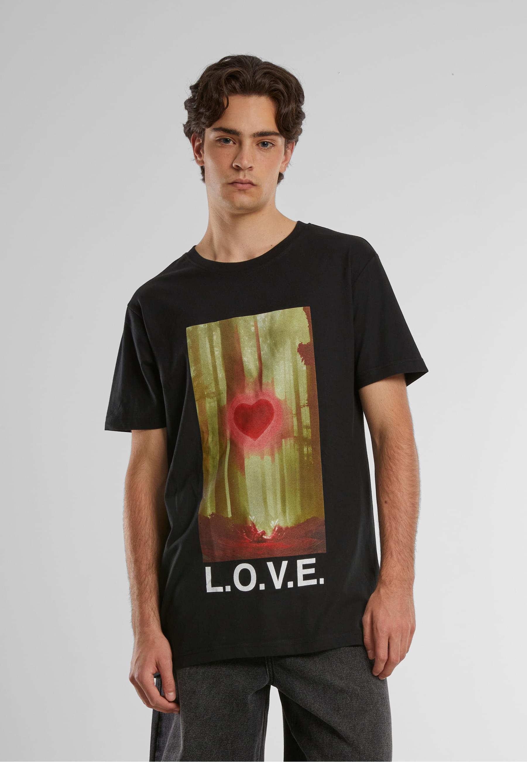 Thumbnail - MisterTee T-Shirt "MisterTee Herren Wood Love Tee", (1 tlg.)
