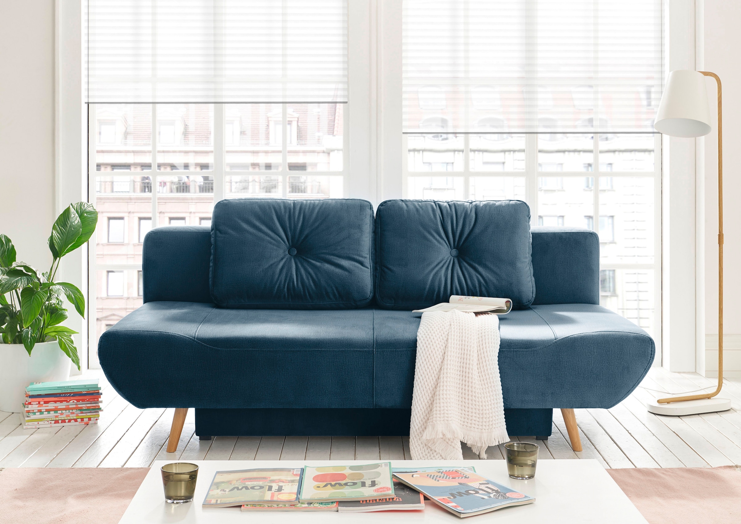 Home affaire Schlafsofa "Segmon" einfach in ein bequemes Bett umwandeln, in günstig online kaufen