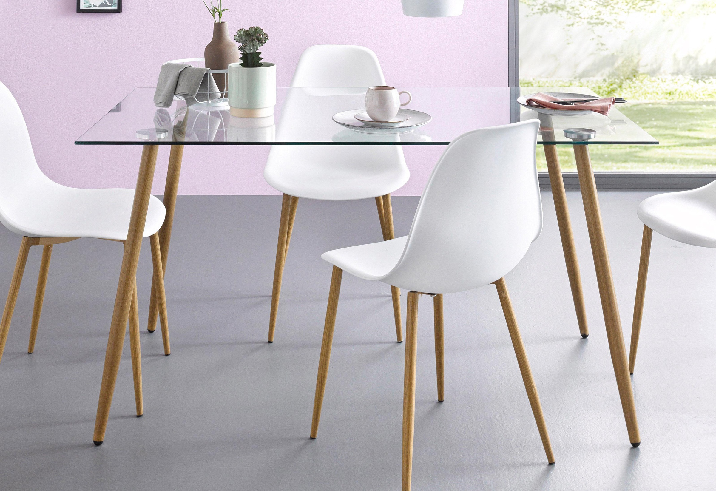 OTTO home Glastisch "Miller" Breite 140 cm günstig online kaufen