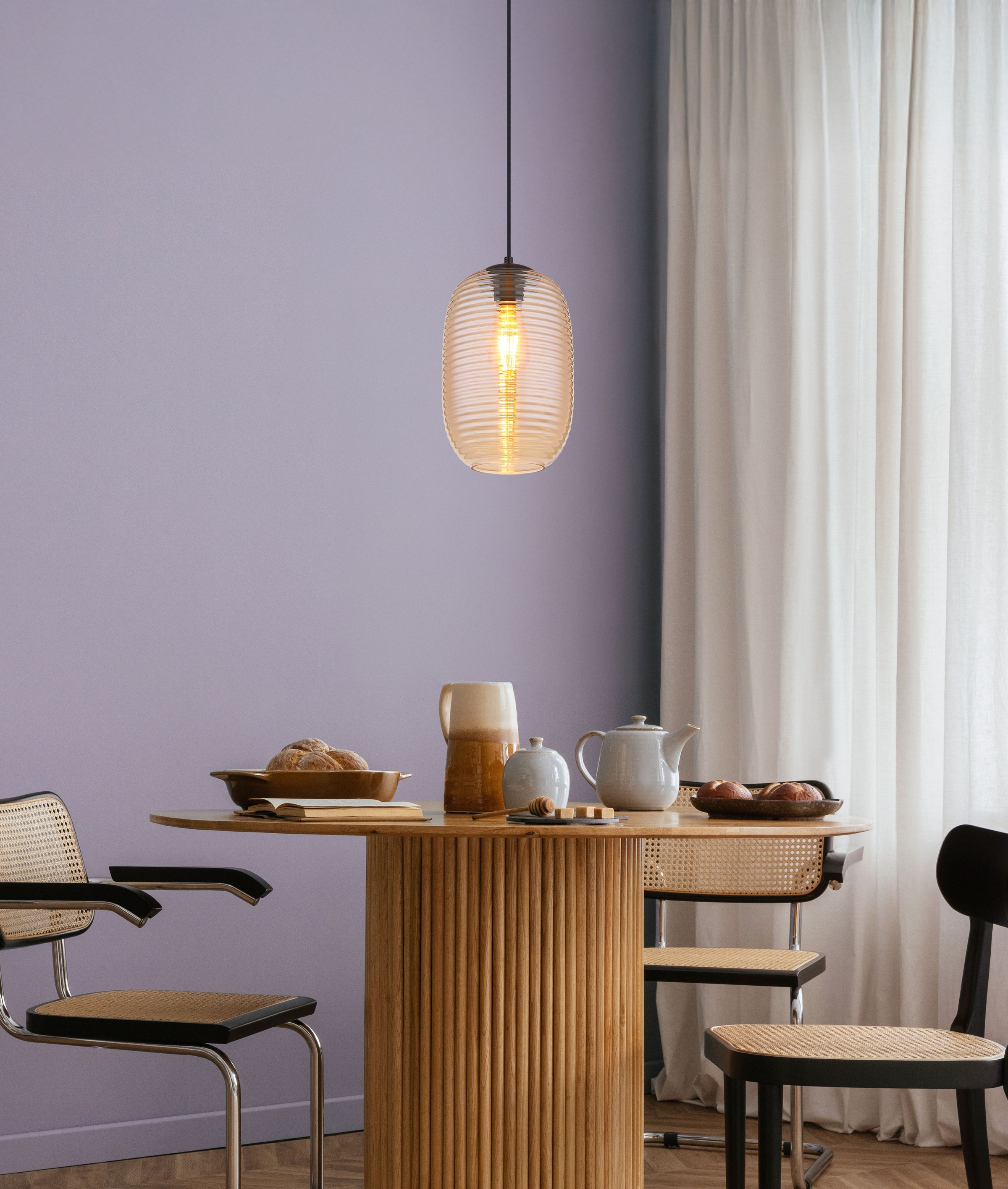 GLOBO LIGHTING Hängeleuchte »JEFREY« E27 1 Stk. Hängelampe Esszimmer-Leuchte Esstischleuchte Wohnzimmer