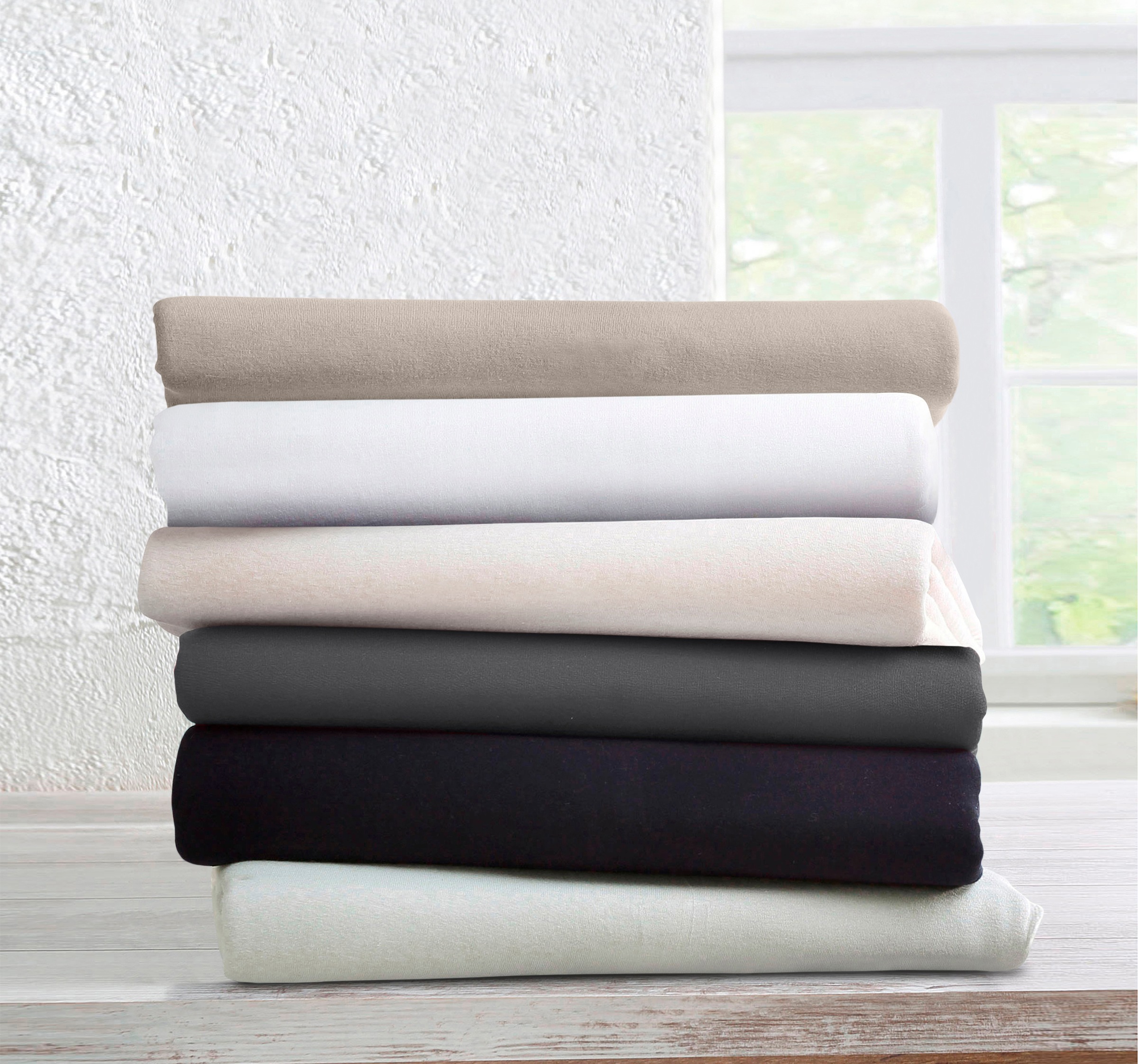 Thumbnail - bellana "Melone Topper in Gr. 90x200, 140x200 oder 180x200 cm" Baumwolle, für Matratzen bis 10 cm Höhe, Spannbetttuch