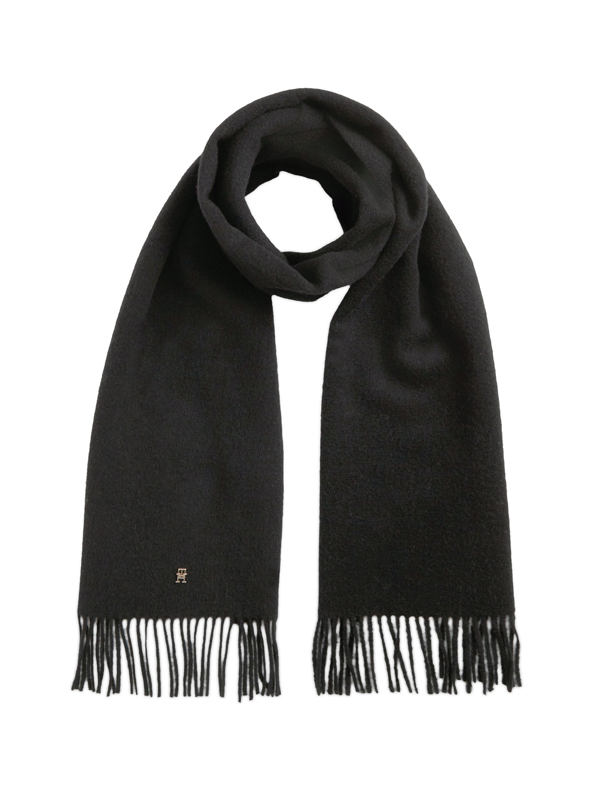 Tommy Hilfiger »TH ELEVATED CHIC WOVEN« aus reiner Wolle, mit Fransen