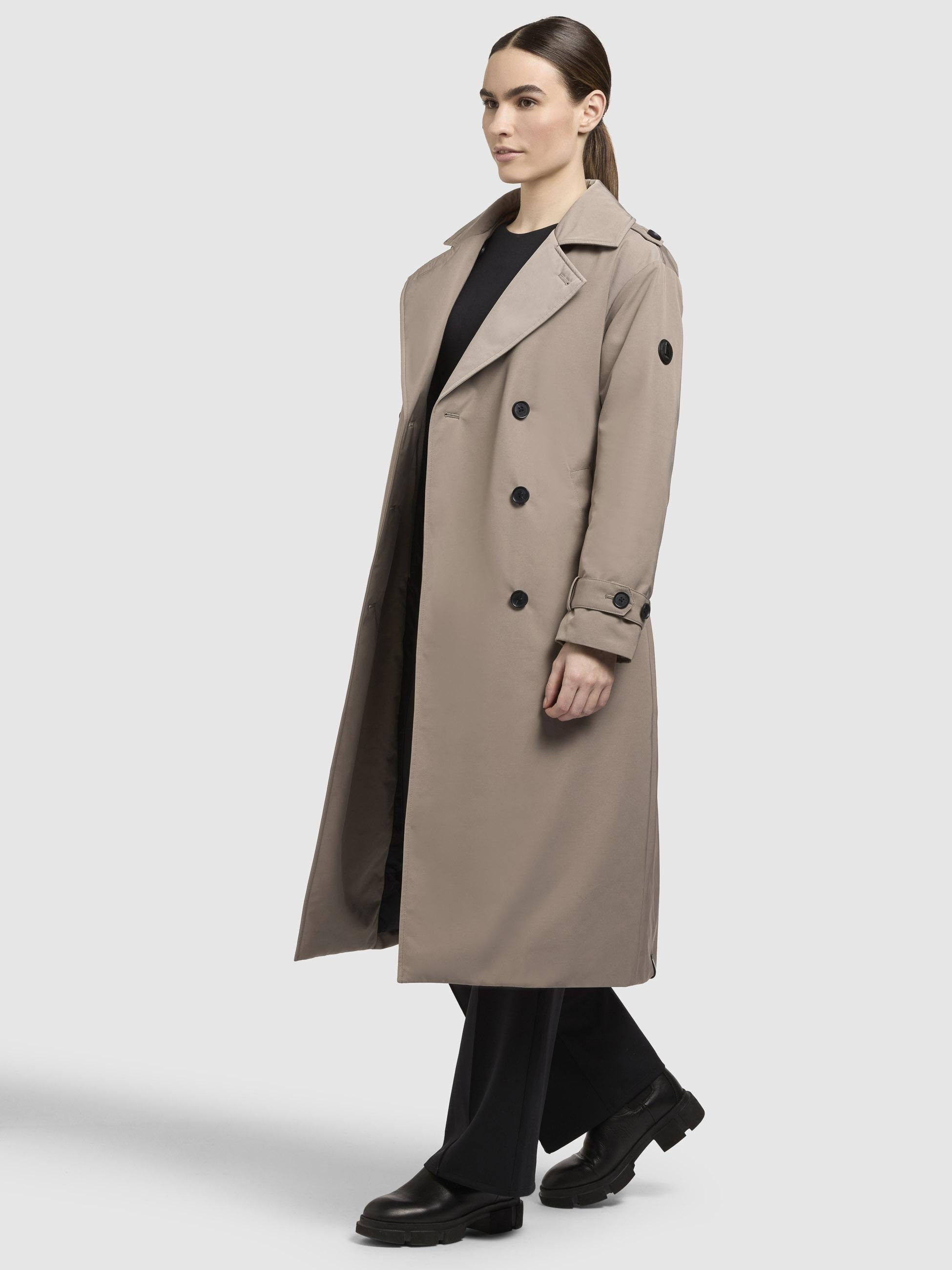 khujo Trenchcoat »Elena«, Warmer Wintermantel mit doppelter Knopfleiste