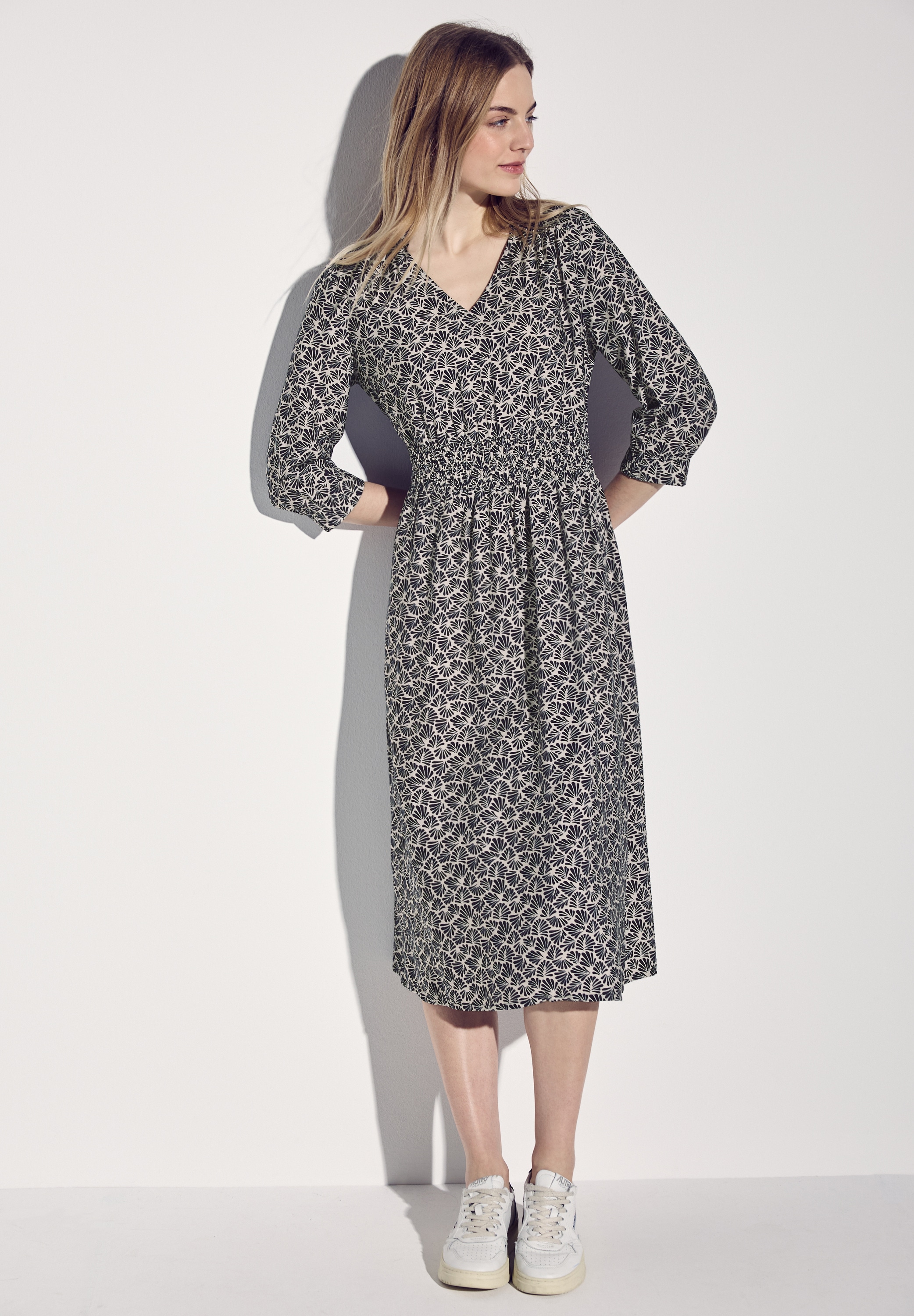 STREET ONE Midikleid Ohne Taschen aus Viskose