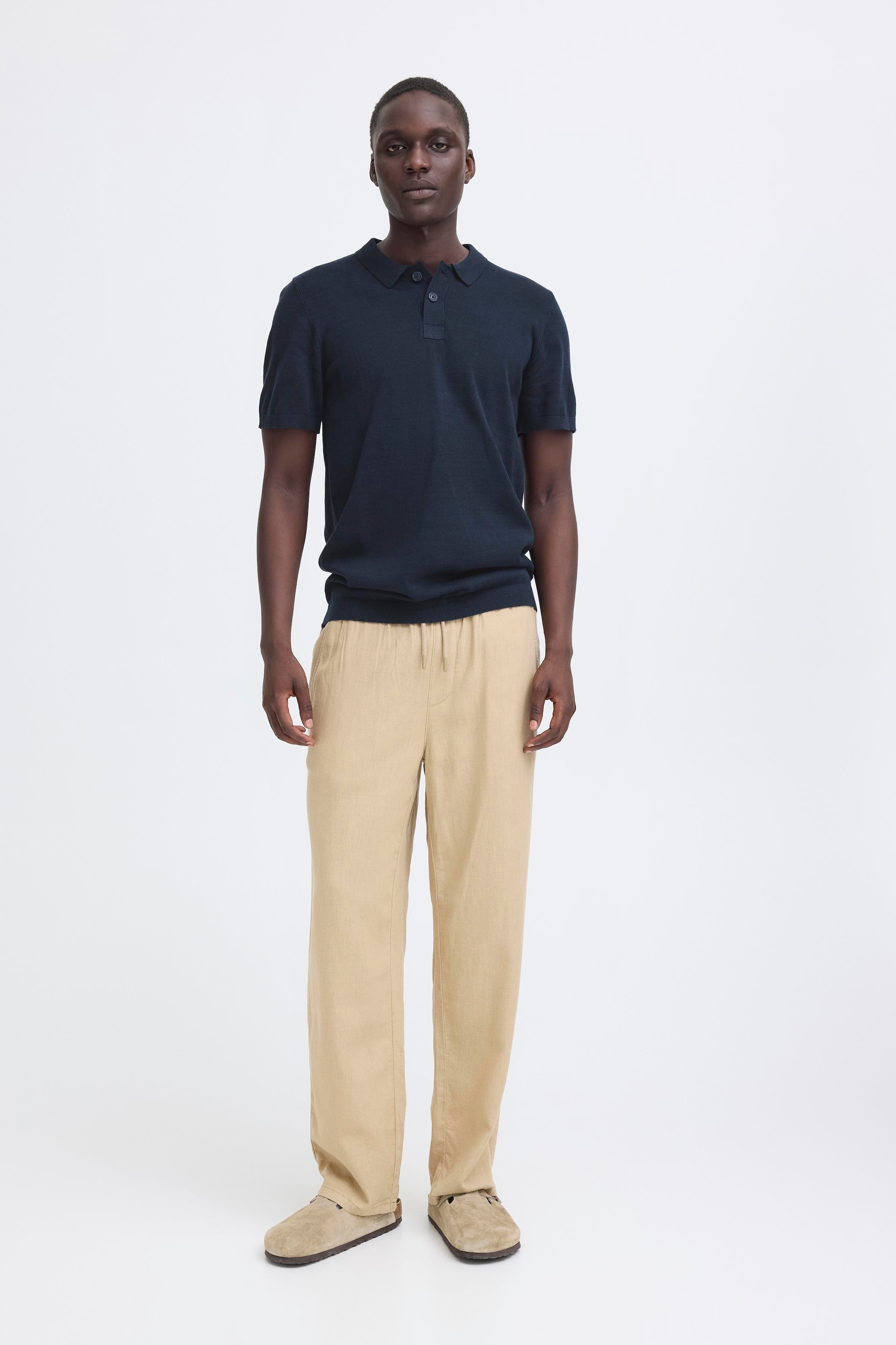 Blend Poloshirt »BHBRAY KNIT POLO« aus Baumwolle und Strick, Regular Fit, pflegeleicht, mit Markenlabel