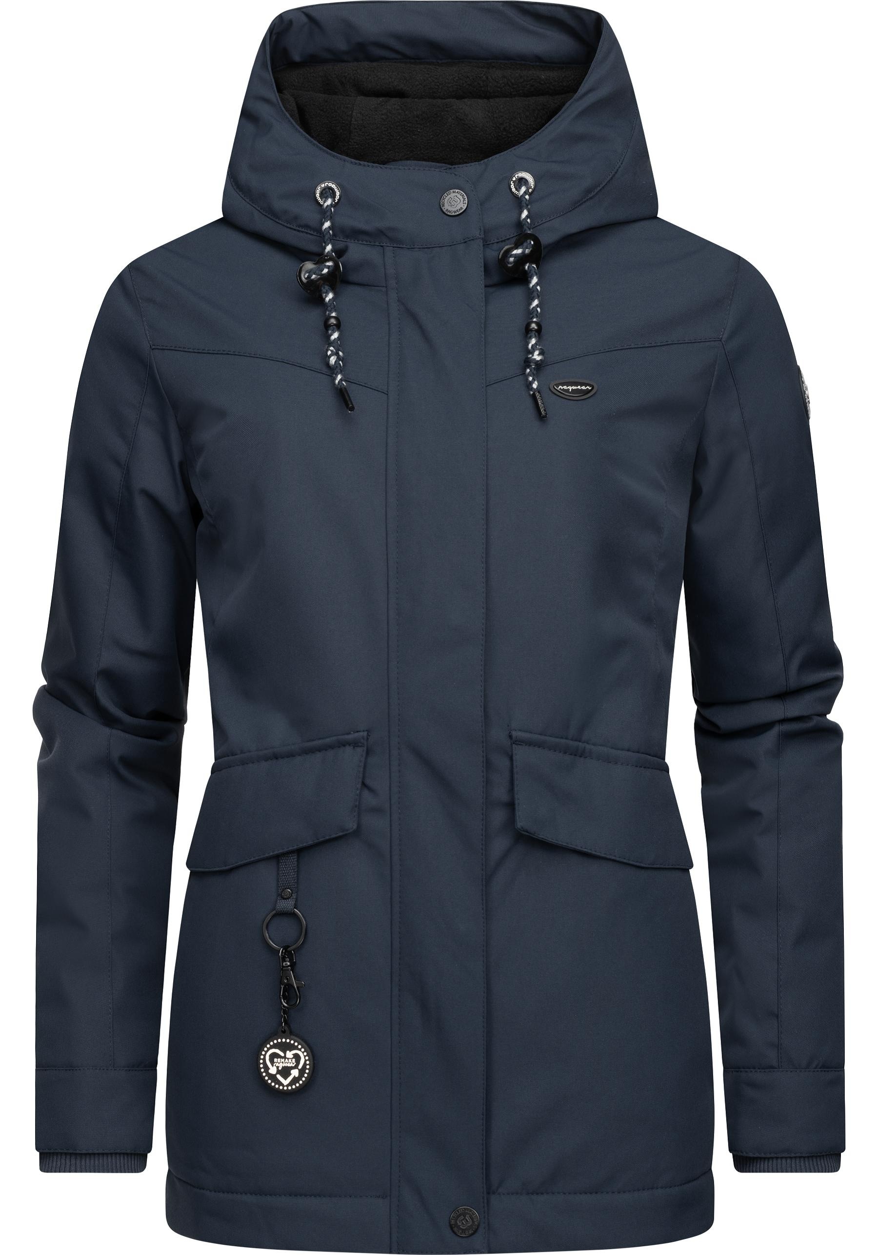 Ragwear Winterjacke »Jazmin Remake II Intl.«, mit Kapuze, wasserdichte Outdoorjacke mit Kapuze